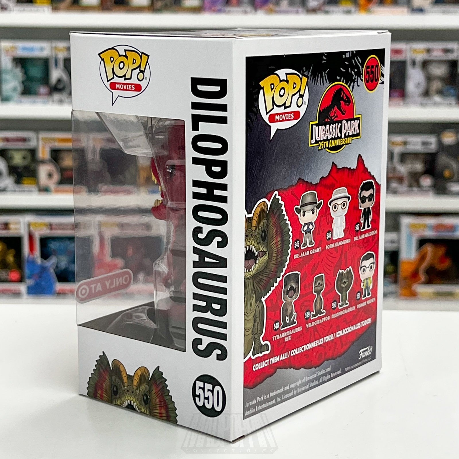 Funko Pop Movies Jurassic Park Dilophosaurus Red Target 550 Dinosaur Toy Figure2