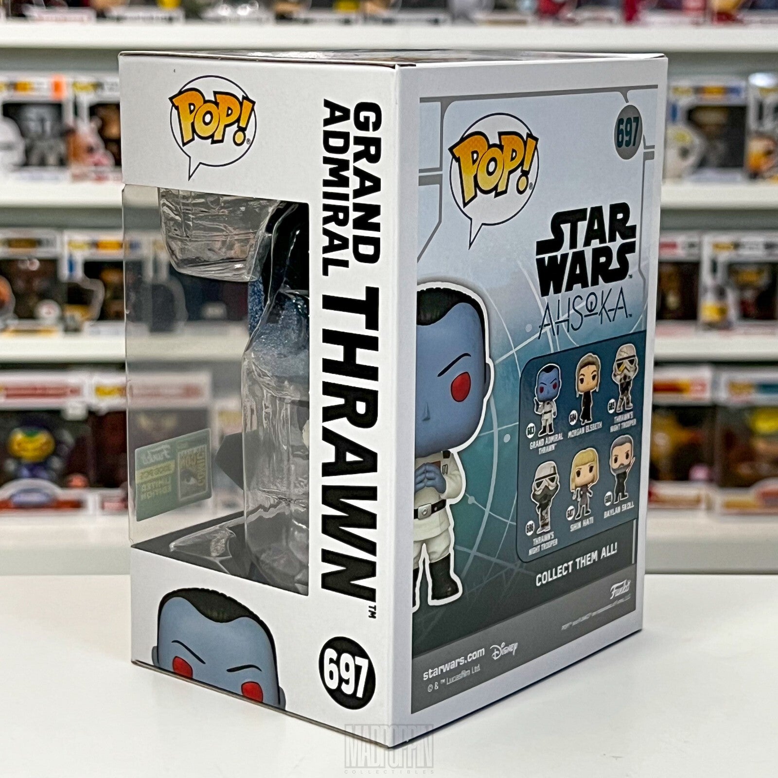 Funko Pop Star Wars Grand Admiral Thrawn Diamond SDCC 2024 Official Sticker 697