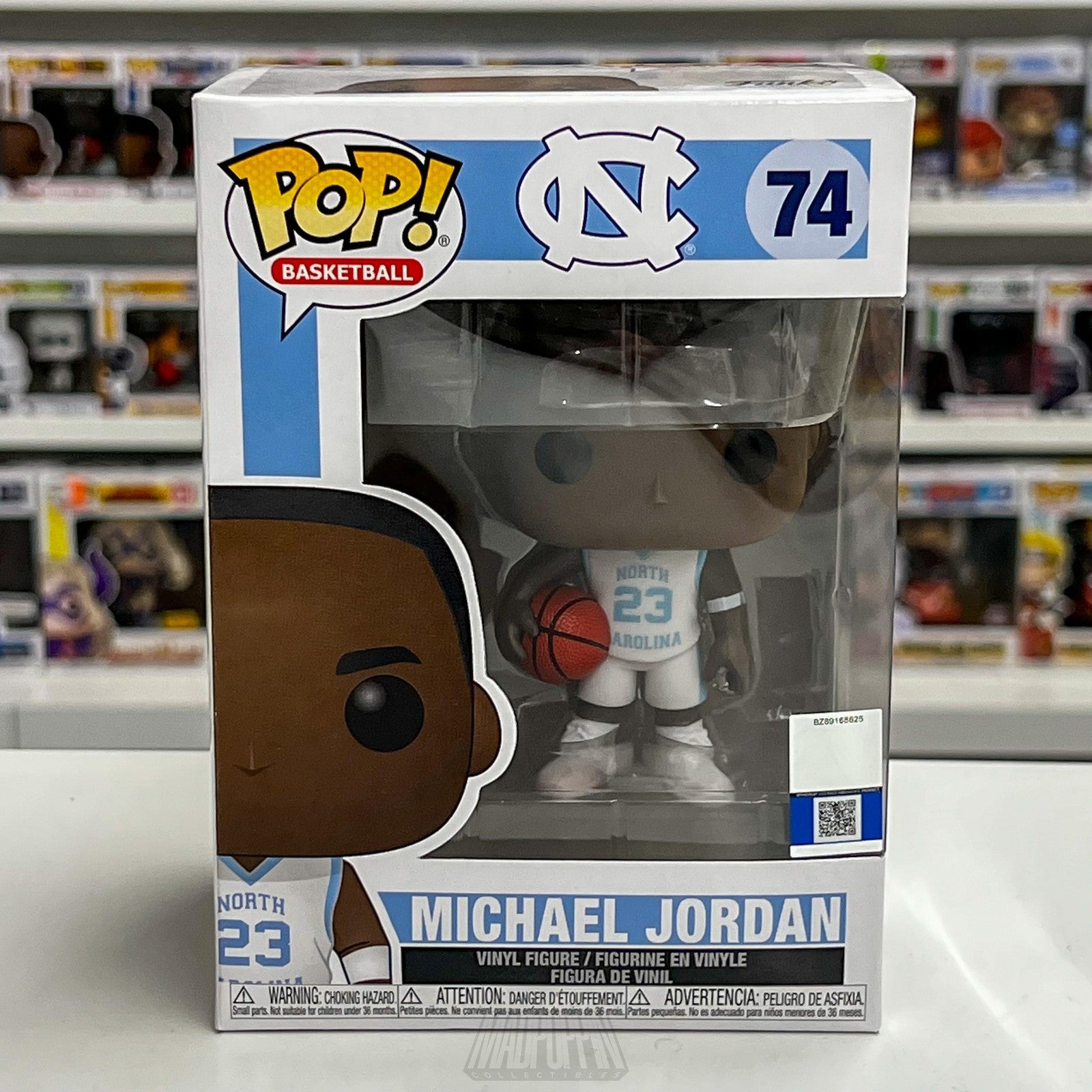 Funko Pop North Carolina Basketball Figure Michael Jordan NCAA Basketball 74 UNC