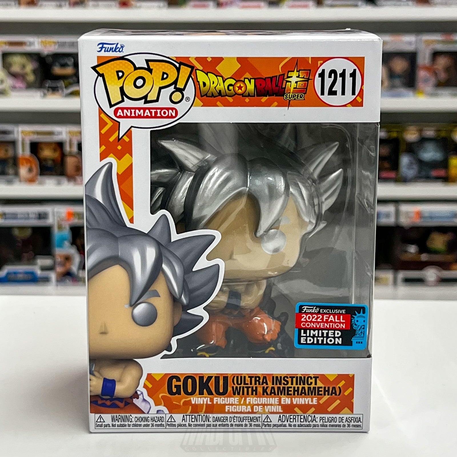 Funko Pop Anime Dragon Ball Super Goku Ultra Instinct Kamehameha NYCC 1211 Manga0