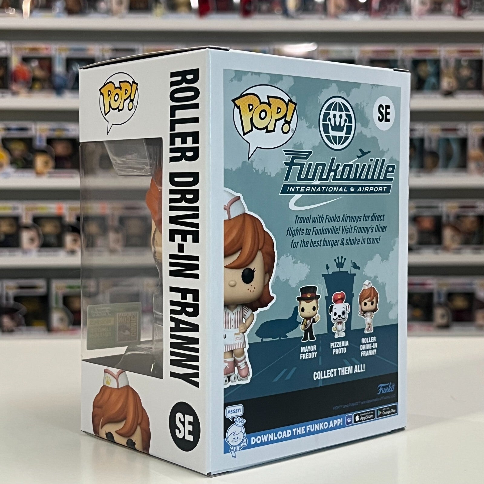 Funko Pop Funkoville Roller Drive In Franny  SDCC 2024 Official Sticker SE