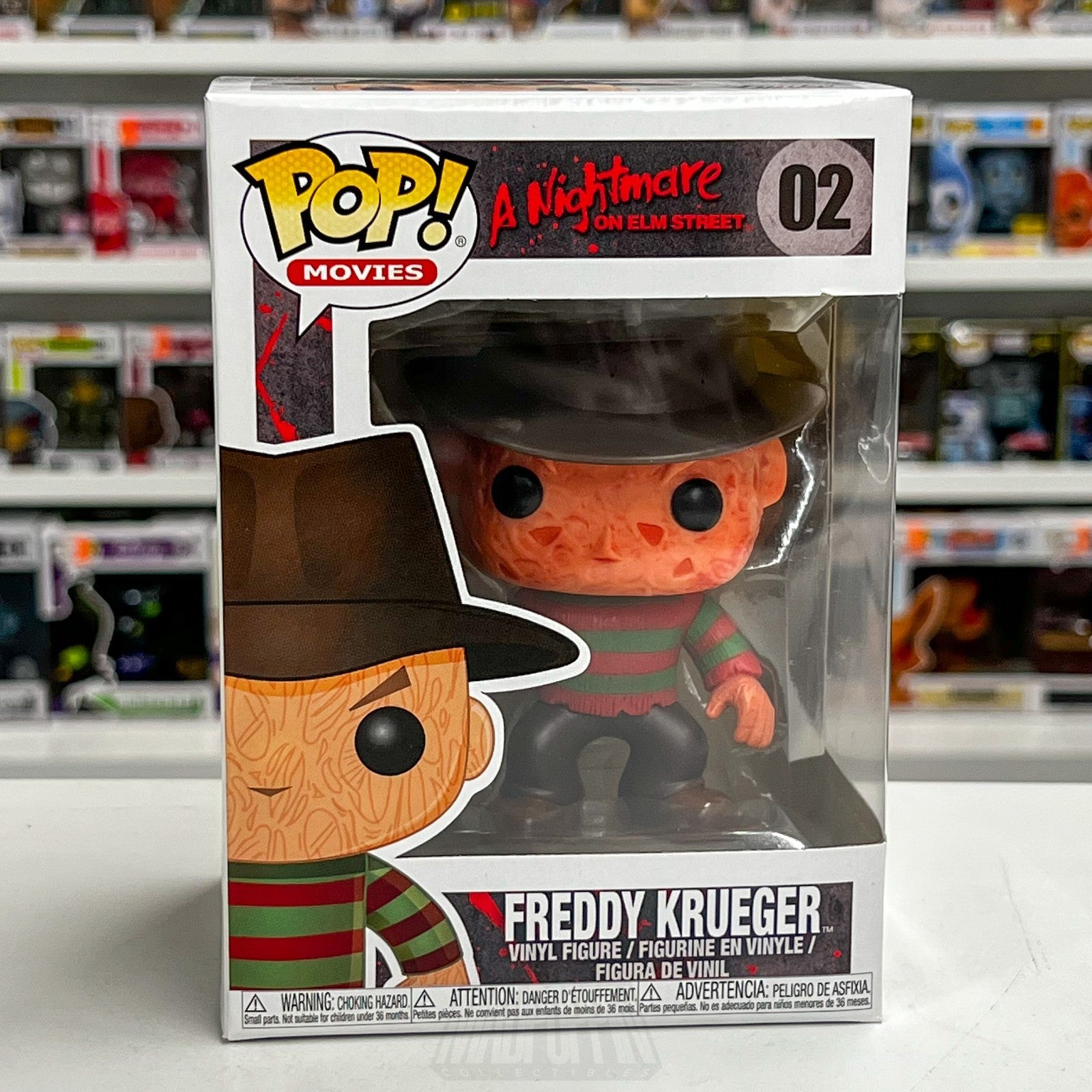 Funko Pop Movies A Nightmare On Elm Street Freddy Krueger 02 Horror Vinyl Figure0