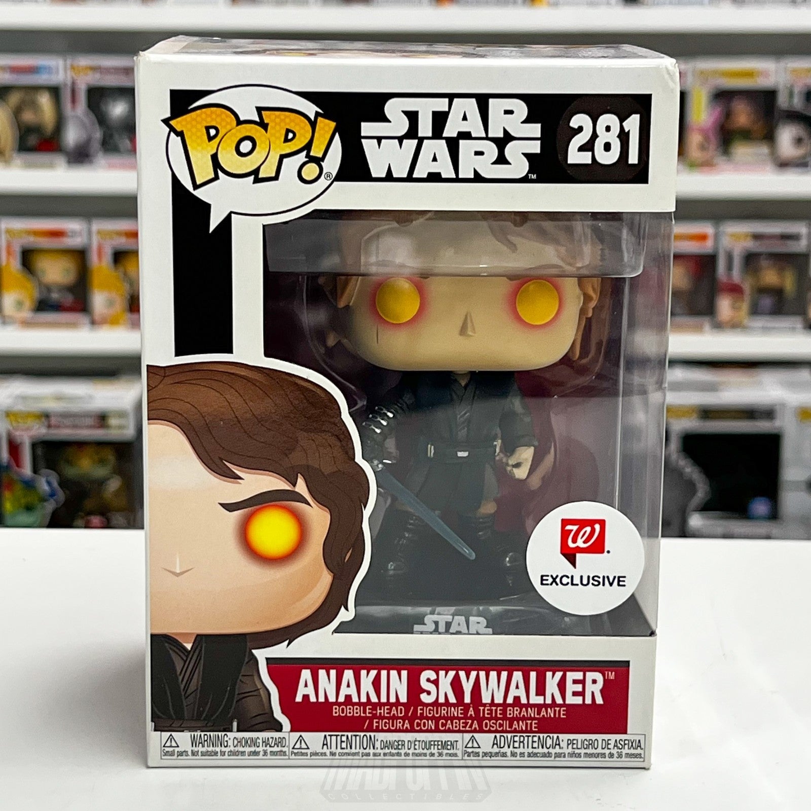 Funko Pop Star Wars Anakin Skywalker Dark Side Walgreens 281 Toy Vinyl Figure0