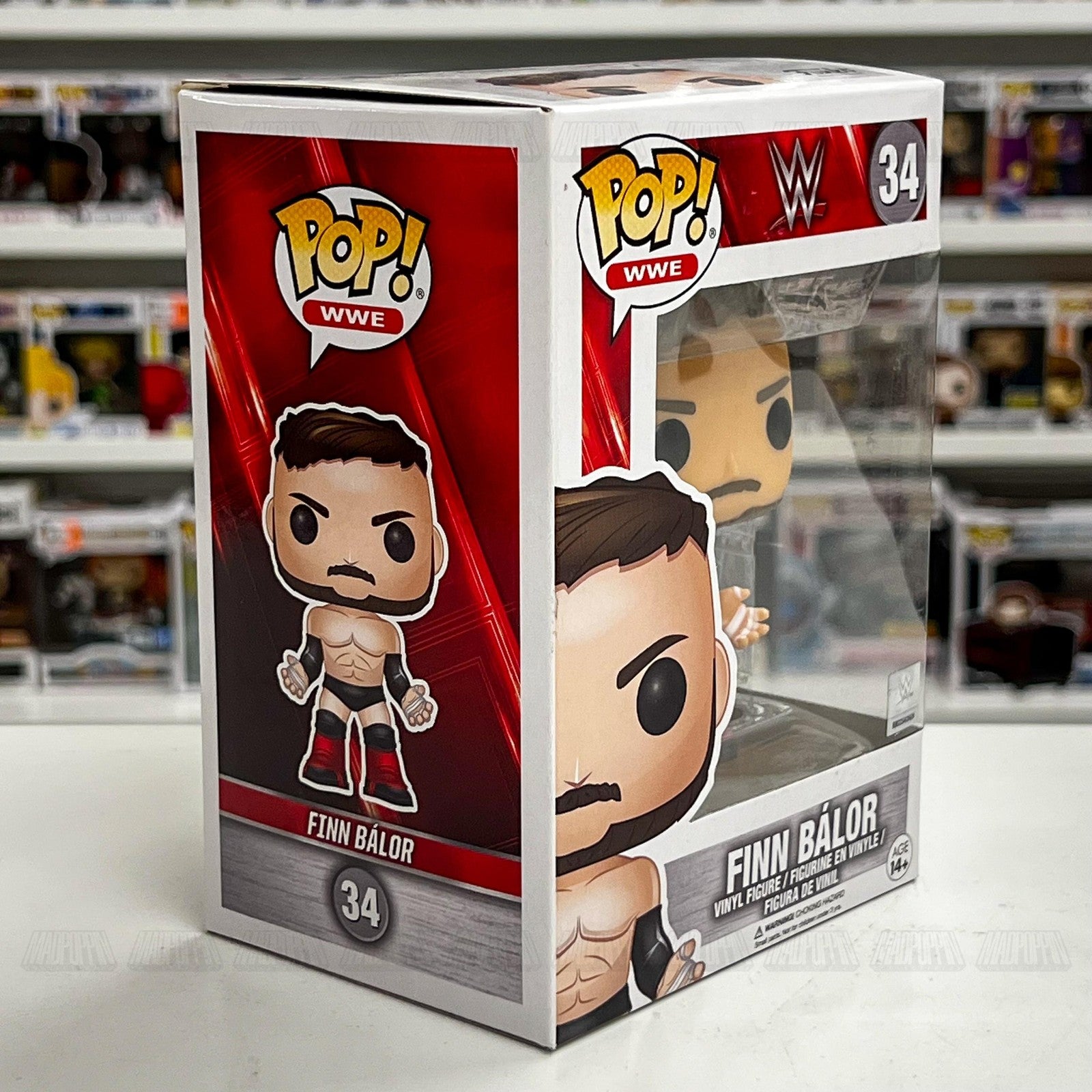 Funko Pop WWE Finn Bálor #34 Vinyl Figure Collectible Wrestling Toy New in Box