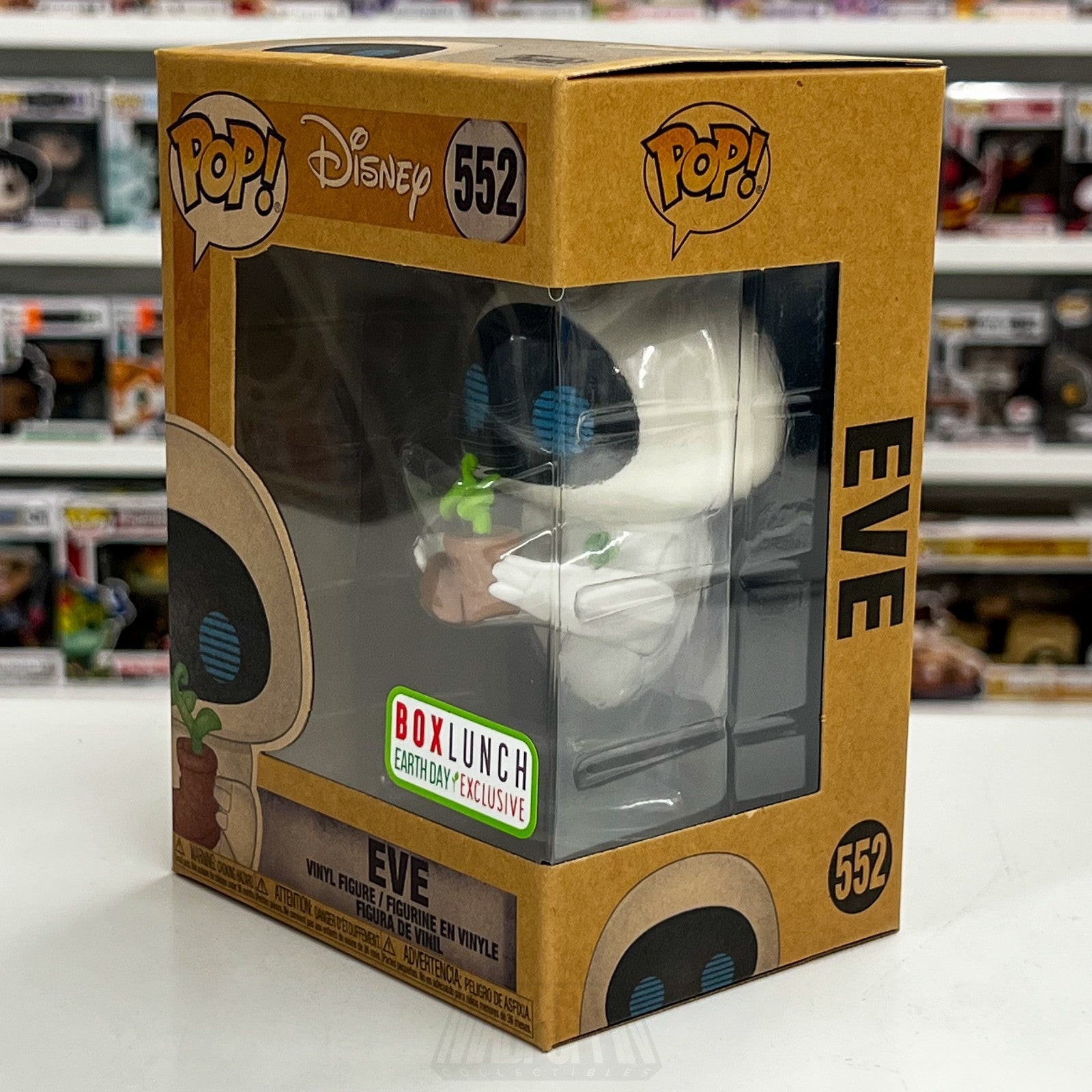 Funko Pop Disney Pixar WALL-E Eve Earth Day BoxLunch 552 Robots Toy Vinyl Figure1