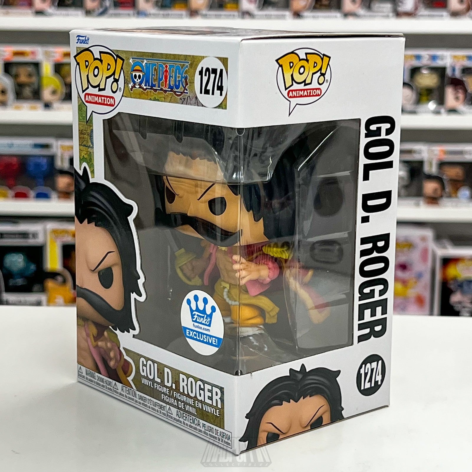 Funko Pop Animation One Piece Gol D. Roger #1274 Vinyl Figure Exclusive New Mint