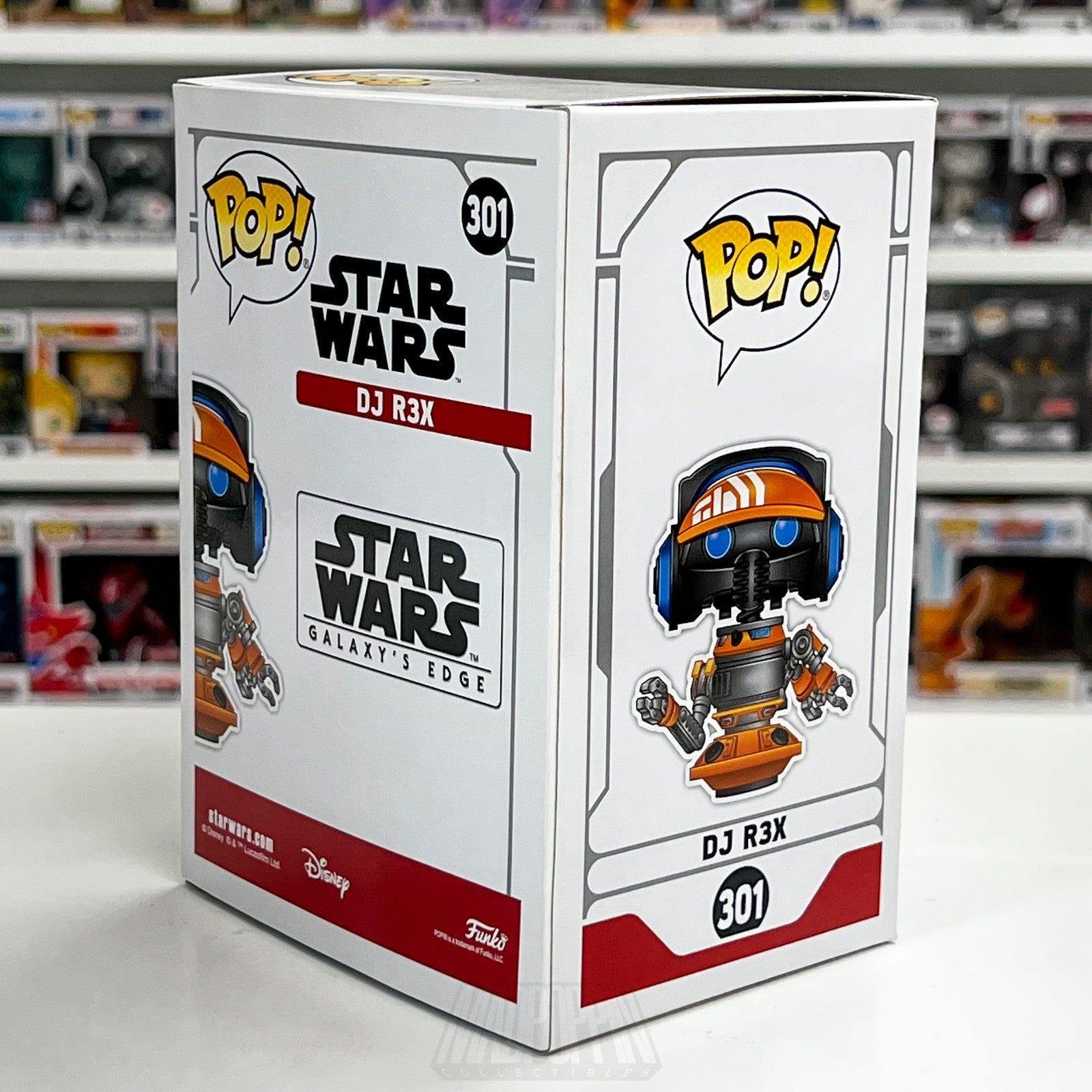 Funko Pop Star Wars Disneyland Galaxy's Edge DJ R3X 301 Exclusive Vinyl Figure4