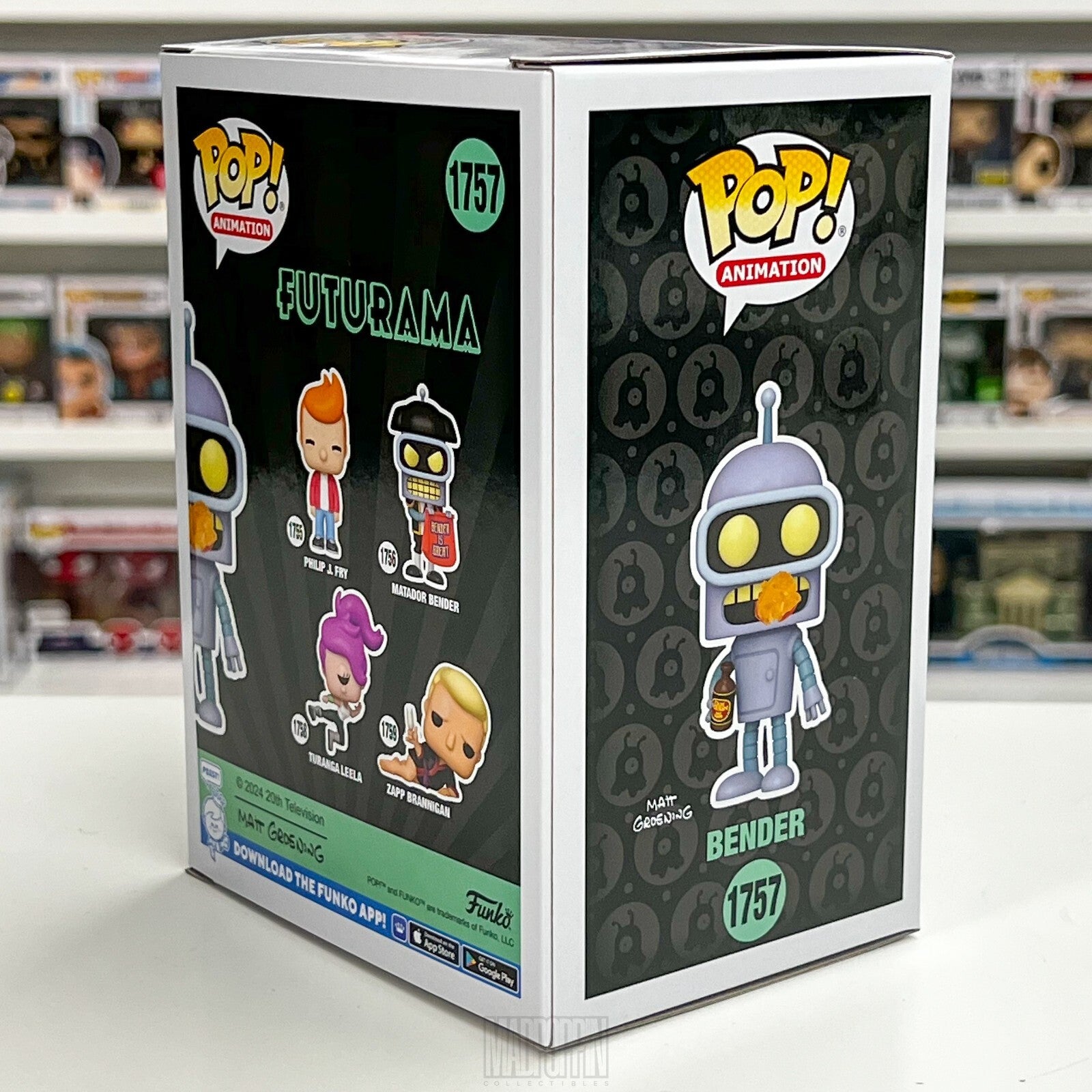Funko Pop Animation Futurama Bender Flaming Burp Belch Specialty Series 1757