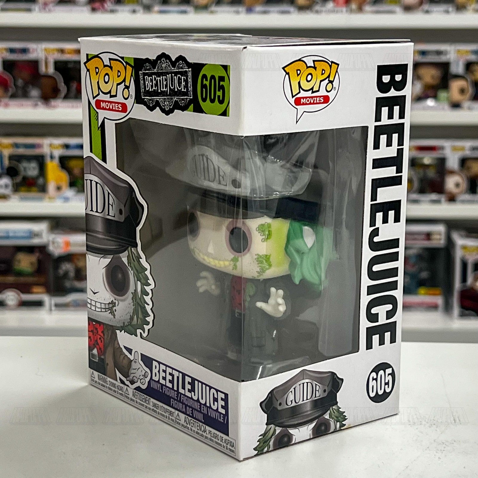 Funko Pop Beetlejuice Guide Hat Vinyl Figure 605 New In Box Collectible Movies