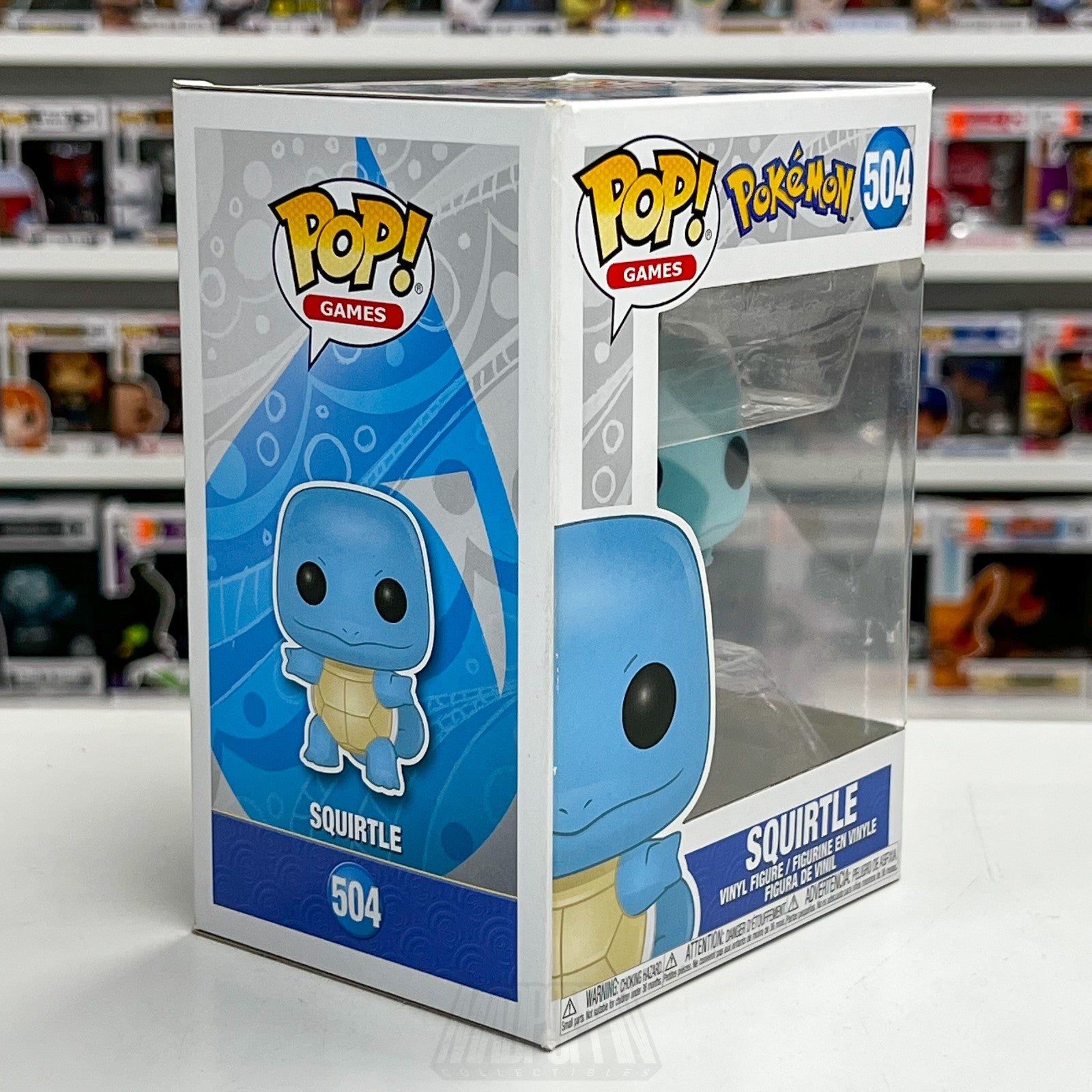 Funko Pop Video Games Pokemon Squirtle 504 Japanese TCG Turtle Vinyl Figure5