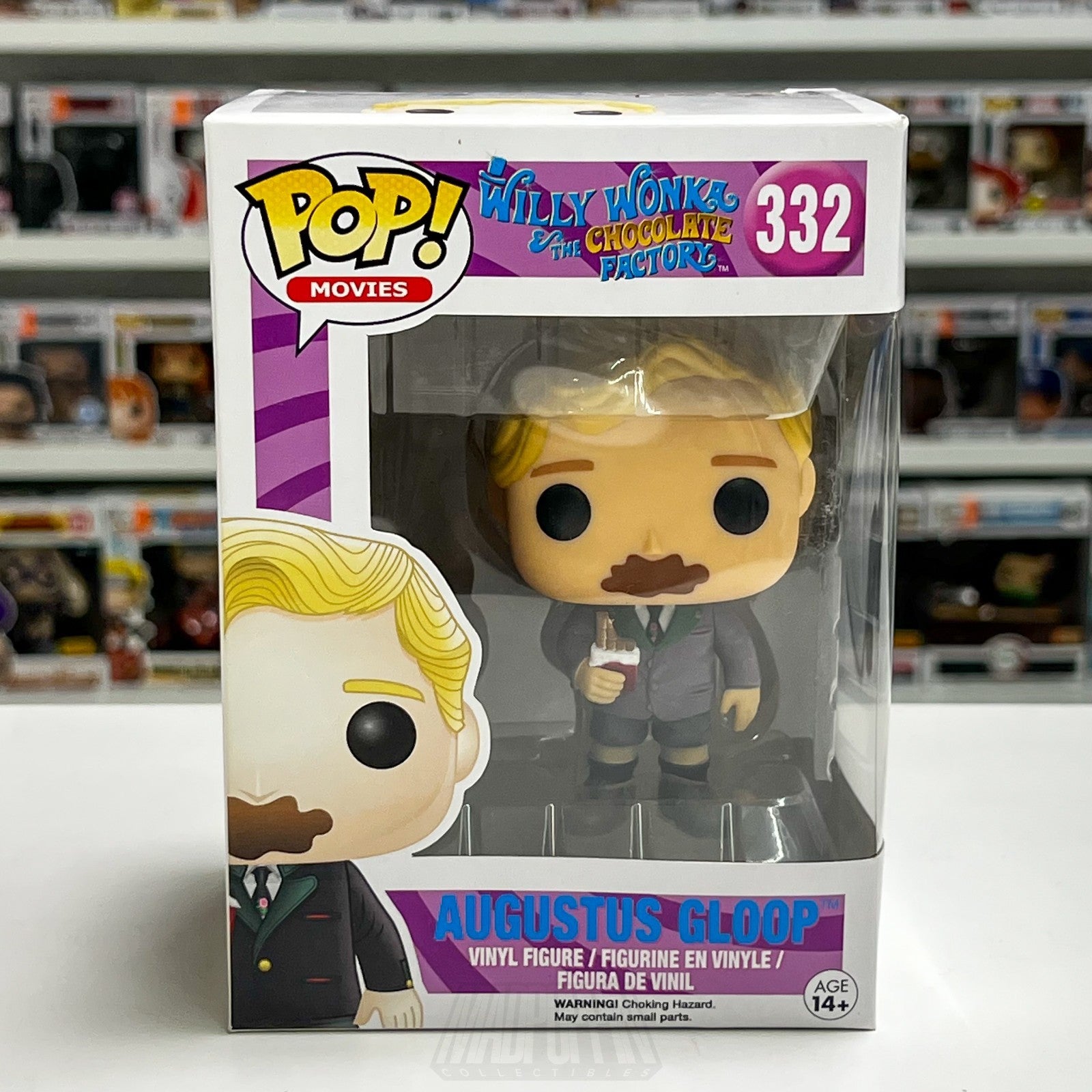 Funko Pop Augustus Gloop 332 Willy Wonka Chocolate Factory Movie Vinyl Figure