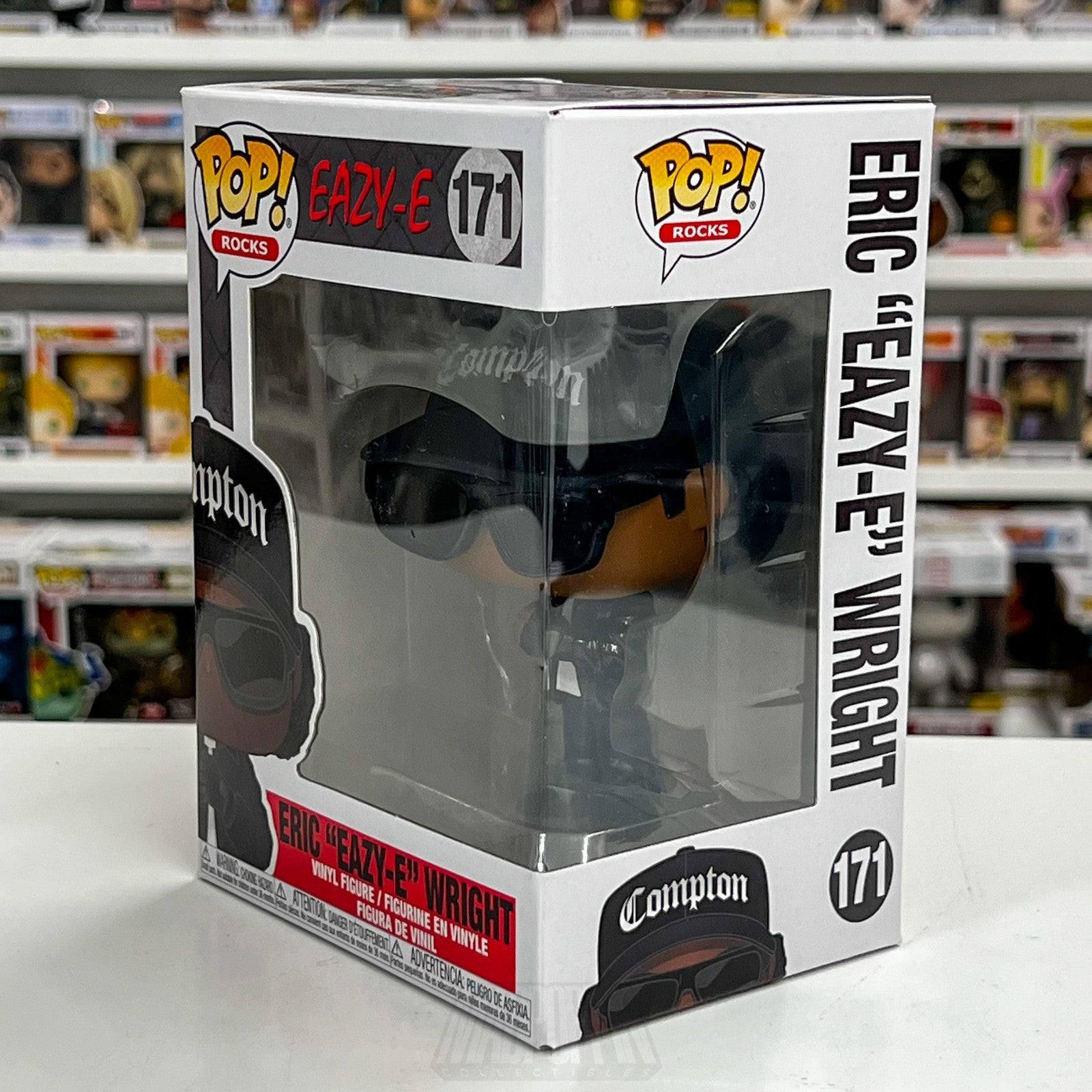 Funko Pop Rocks Eric Eazy-E Wright 171 NWA Gangsta Rap Hip Hop Toy Vinyl Figure1