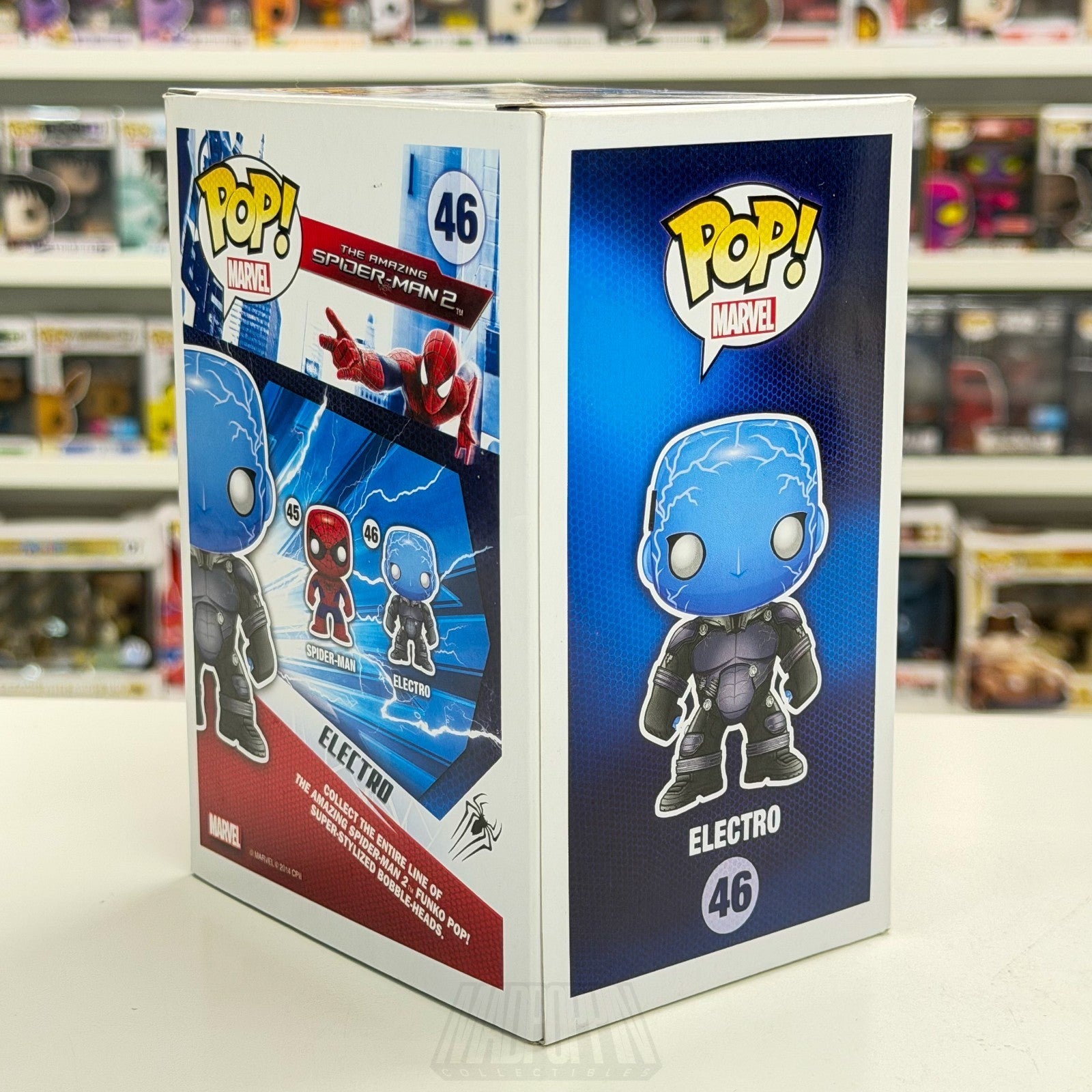 Funko Pop Marvel Amazing Spider-Man 2 Electro Glow 46 Oscorp Toy Vinyl Figure5