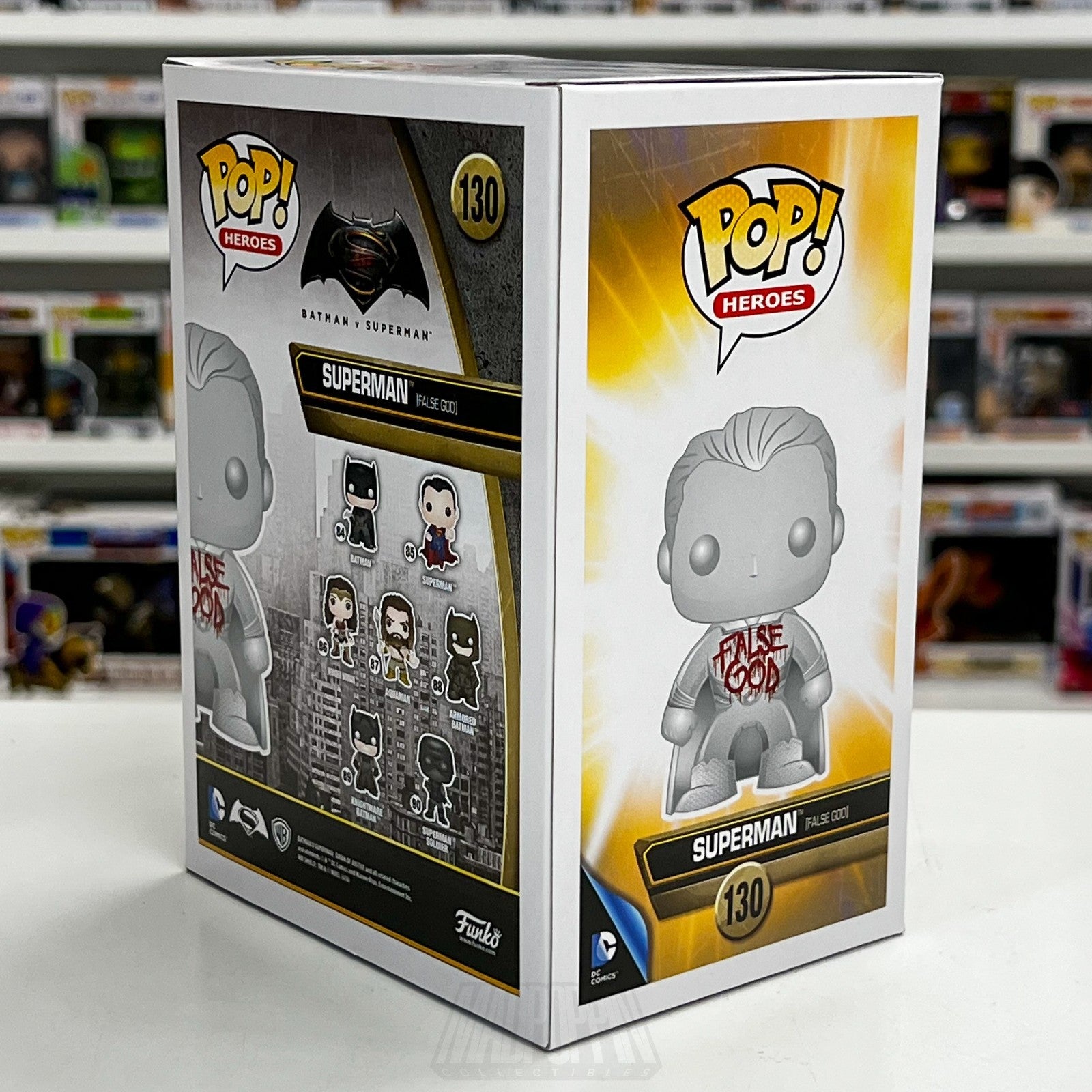 Funko Pop DC Batman vs Superman False God SDCC 130 Con Sticker Toy Vinyl Figure4