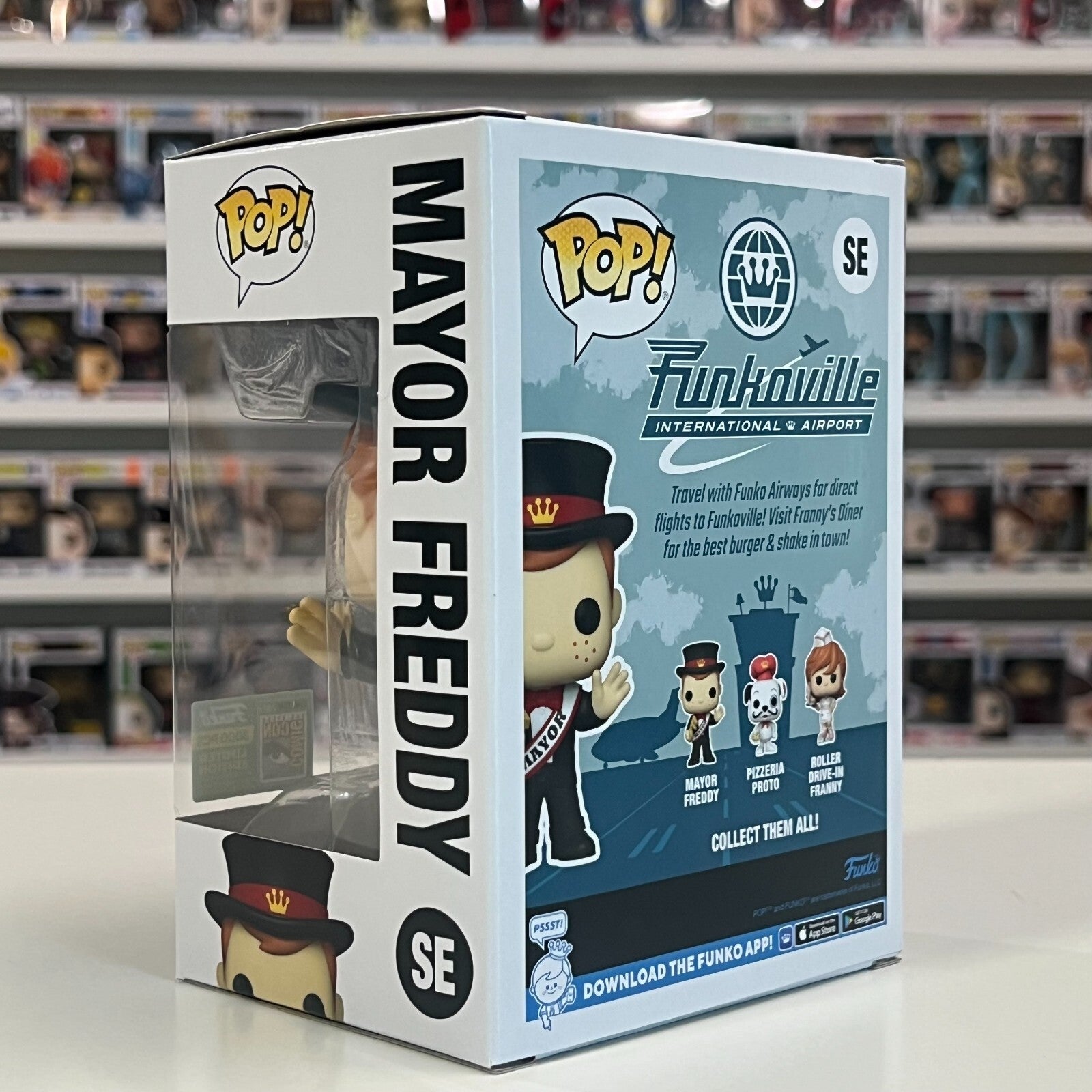 Funko Pop Funkoville International Mayor Freddy SDCC 2024 Official Sticker SE