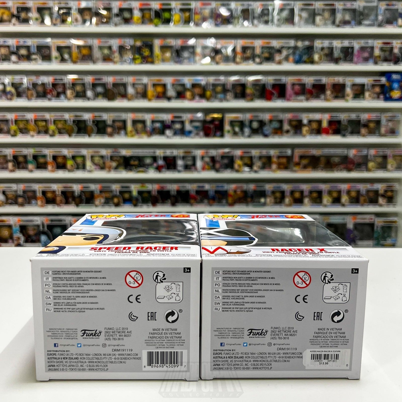 Funko Pop Animation Speed Racer & Racer X  737 738 Set BobbleHead Toy Anime NIB