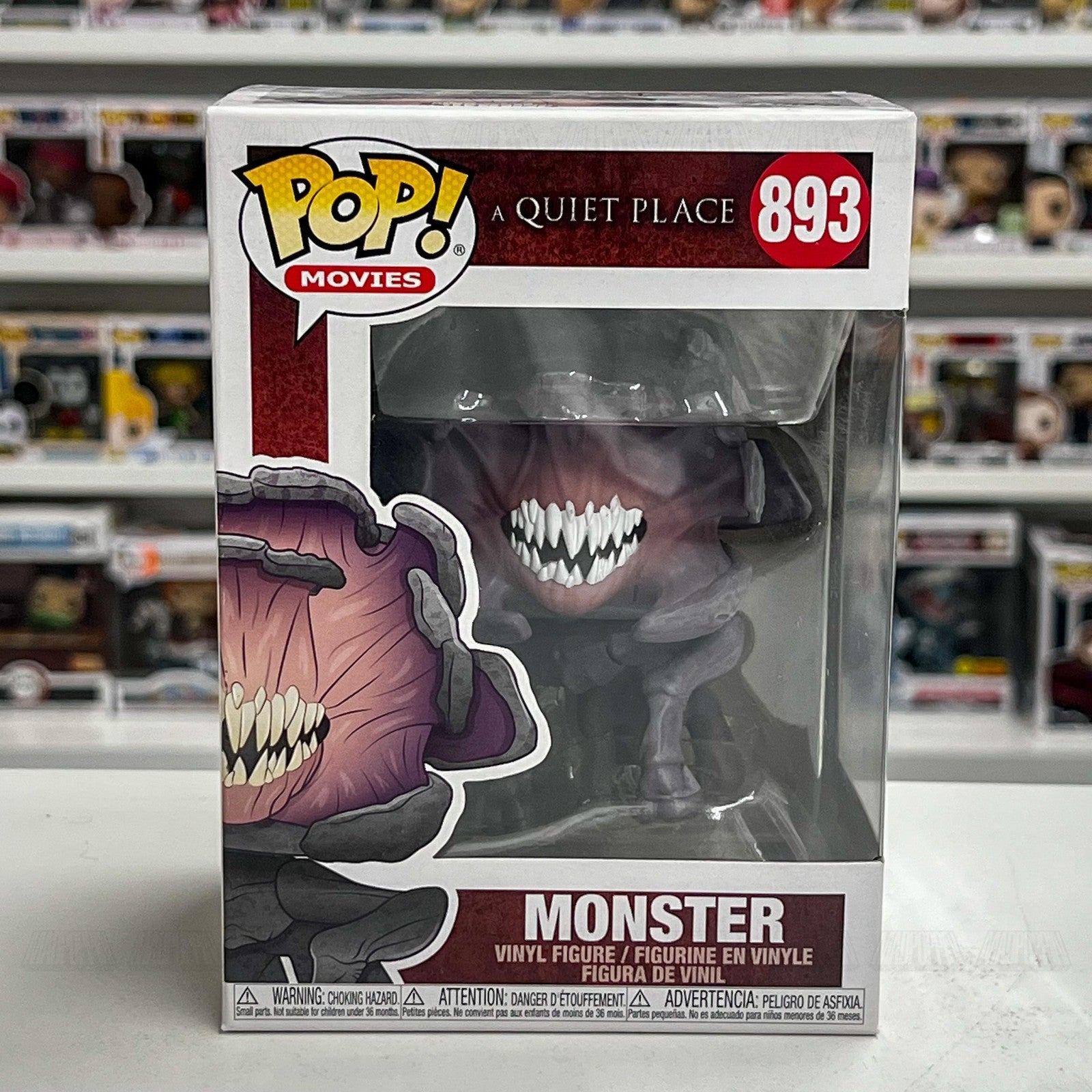 Funko Pop Movies Monster 893 A Quiet Place Vinyl Figure Horror Collectible New