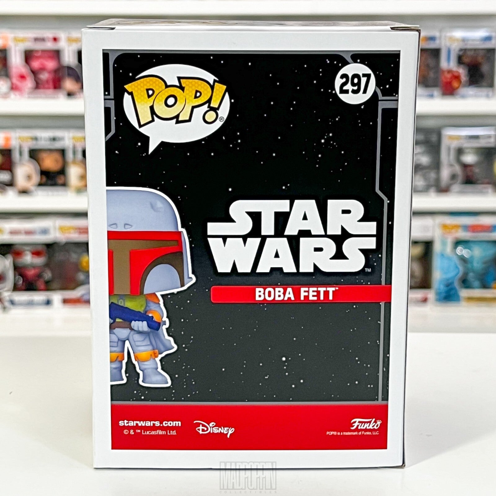 Funko Pop Star Wars Boba Fett Retro Colorway Bounty Hunter Bait Figure 297 NIB