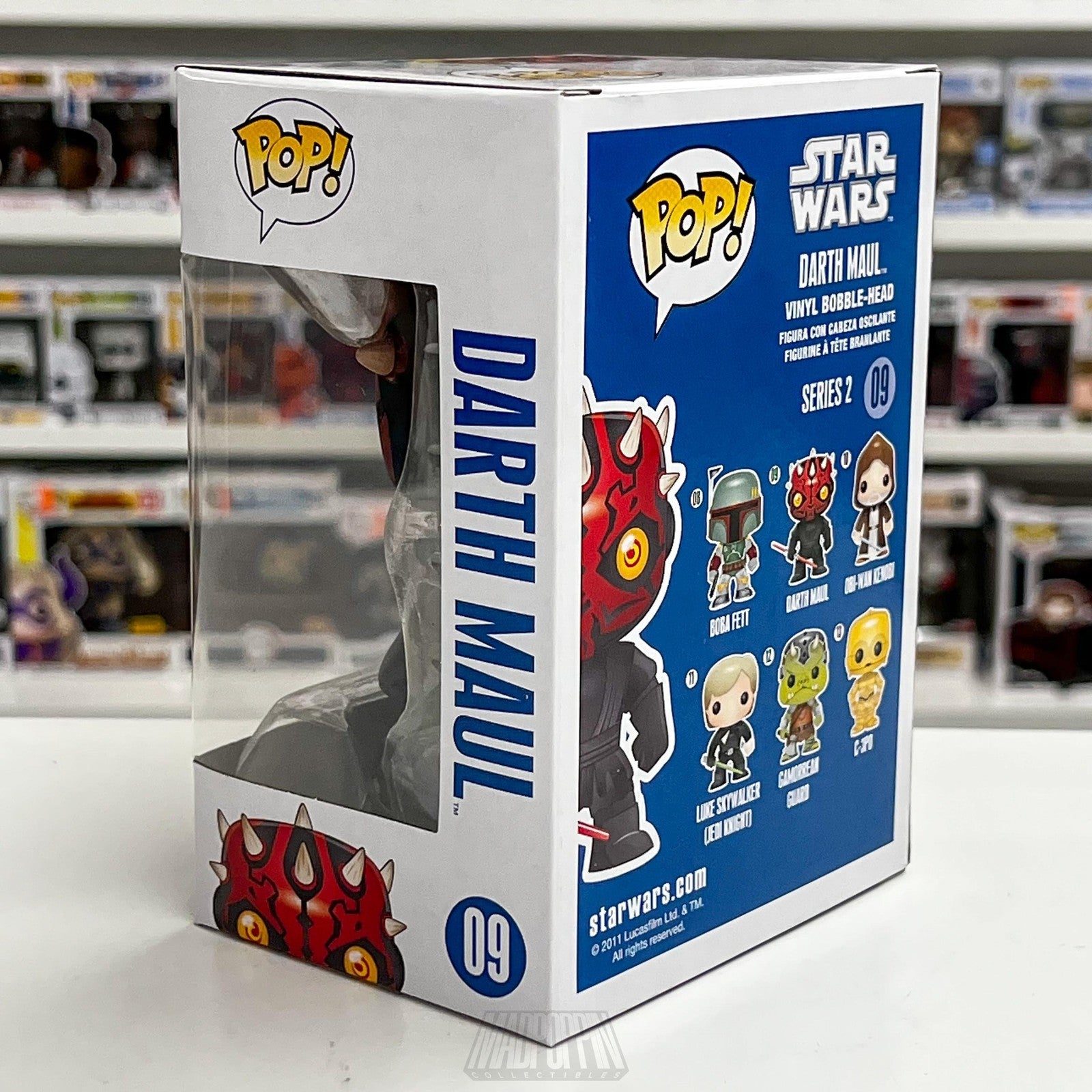 Funko Pop Star Wars Darth Maul 09 Sith Lord Blue Box Vinyl Bobble-Head Figure