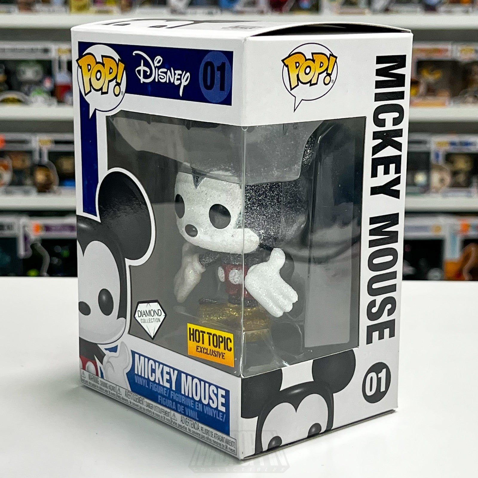 Funko Pop Disney Mickey Mouse Diamond Glitter Hot Topic 01 Walt Magic Kingdom1