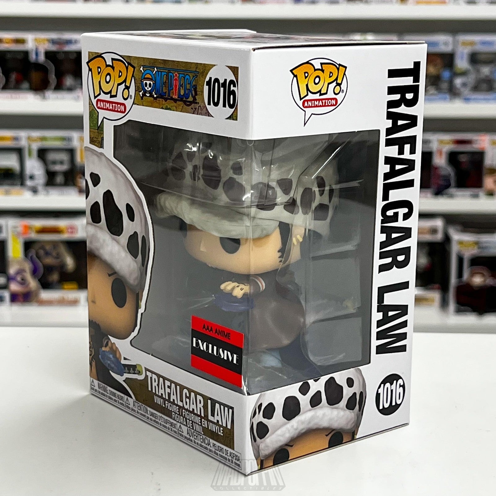 Funko Pop Animation One Piece Trafalgar Law AAA Anime Exclusive Figure 1016 New