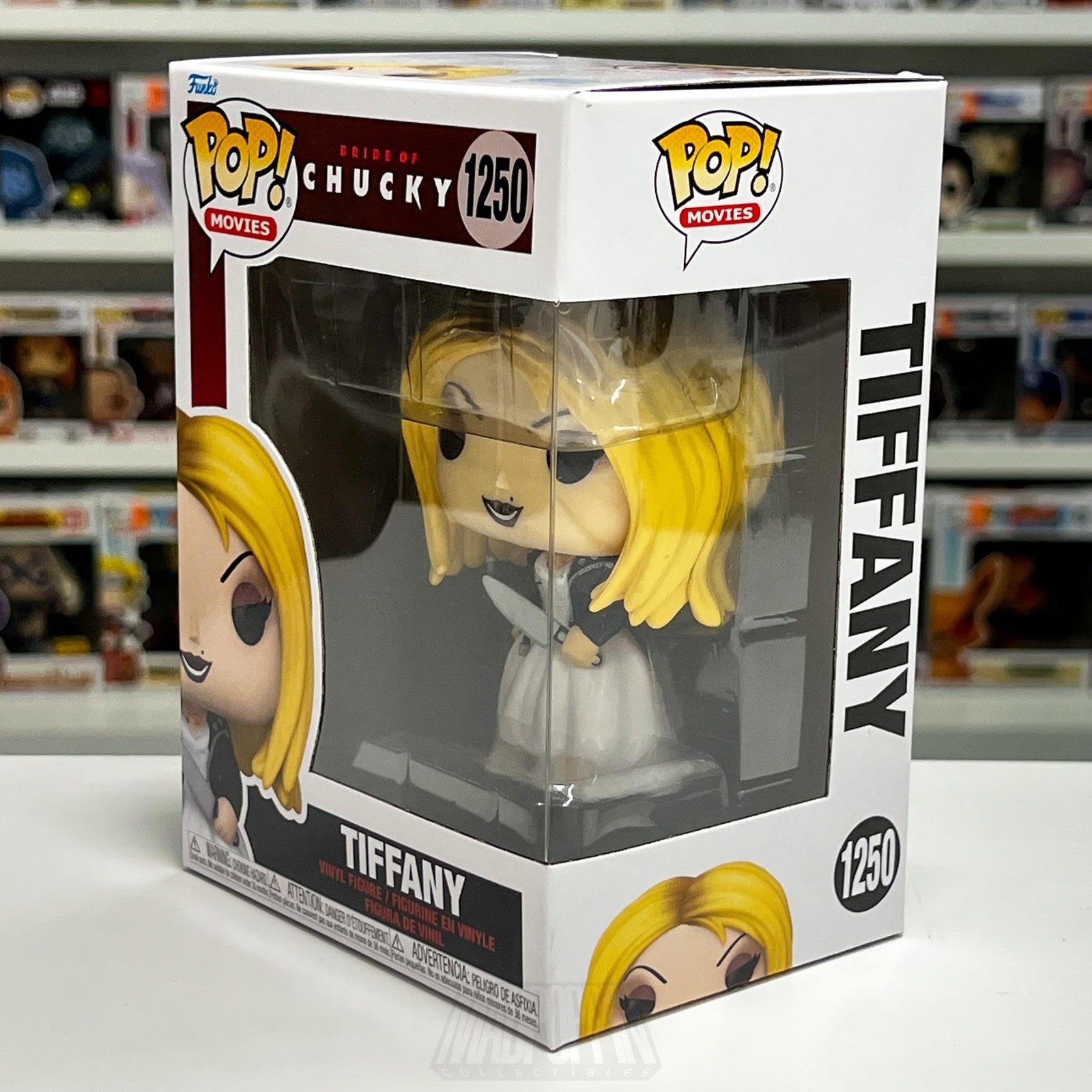 Funko Pop Movies Bride of Chucky Tiffany with Knife 1250 Vinyl Figure Horror New