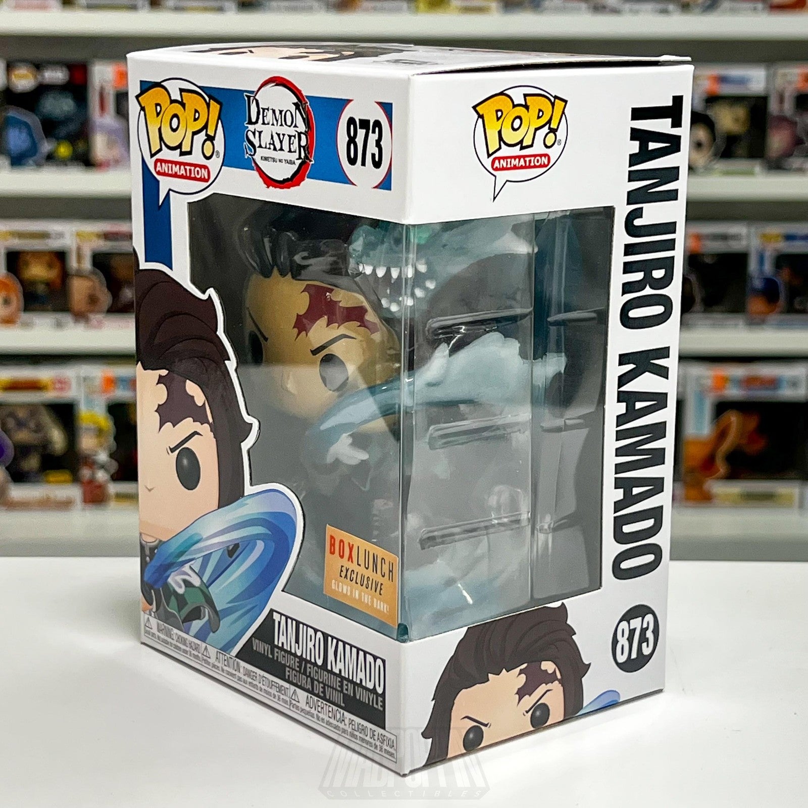 Funko Pop Demon Slayer Tanjiro Kamado #873 BoxLunch Glow Vinyl Figure Anime NIB