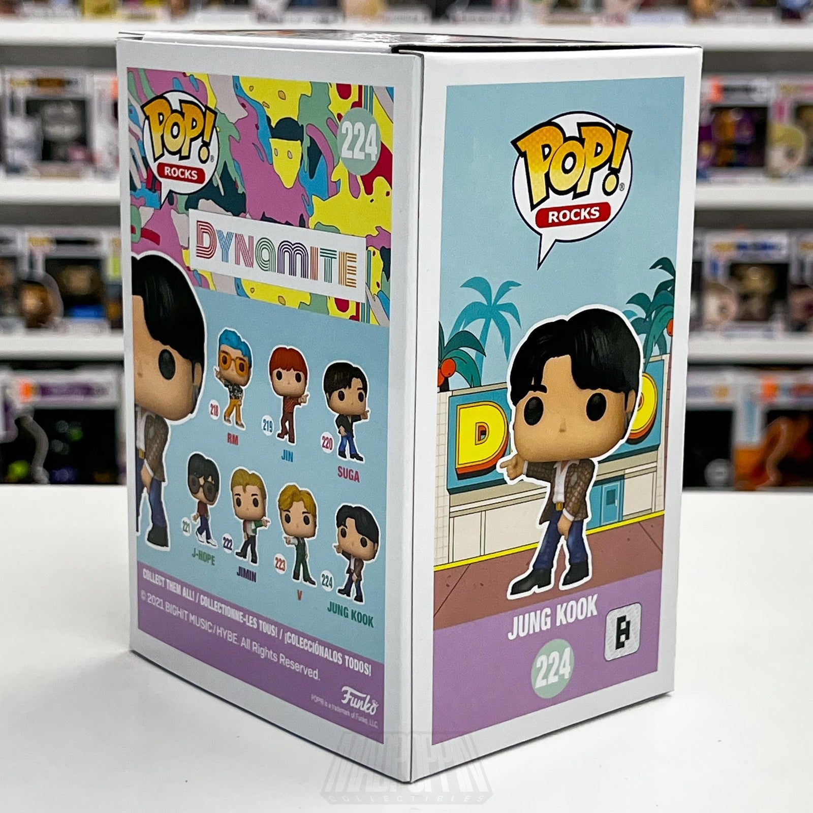 Funko Pop Rocks BTS Jung Kook Dynamite 224 Vinyl Figure Boxed Collectible Toy4
