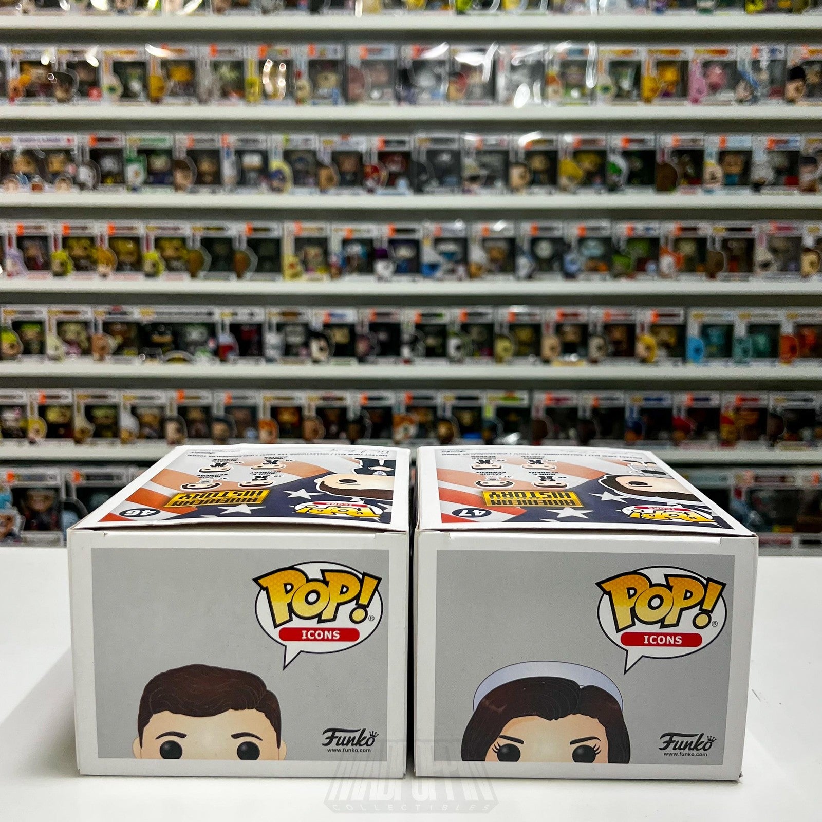 Funko Pop Icons American History John F Kennedy Jackie 46 47 Set Toy Politics