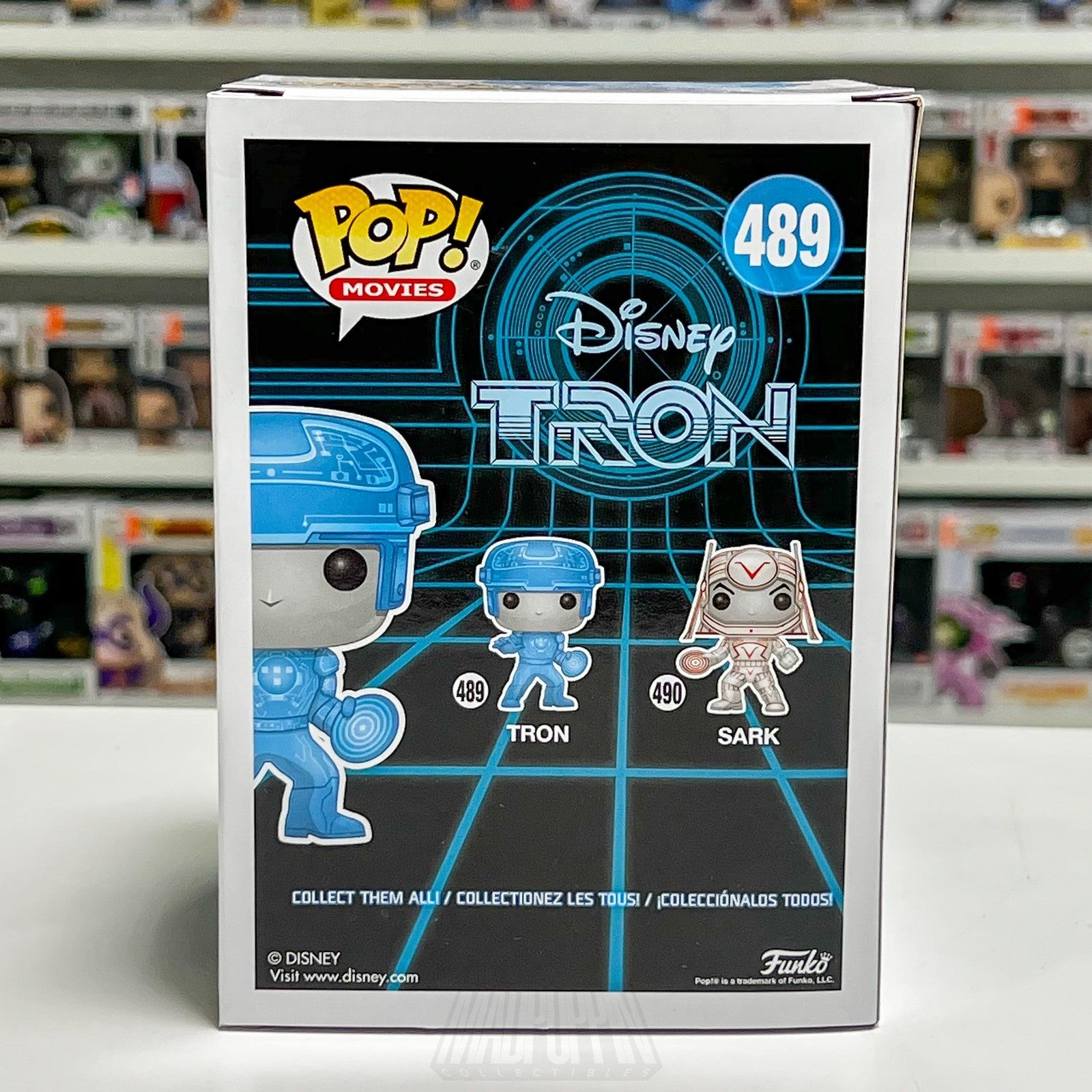 Funko Pop! Movies Disney Tron #489 Glow in the Dark GITD Vinyl Figure Toy SciFi
