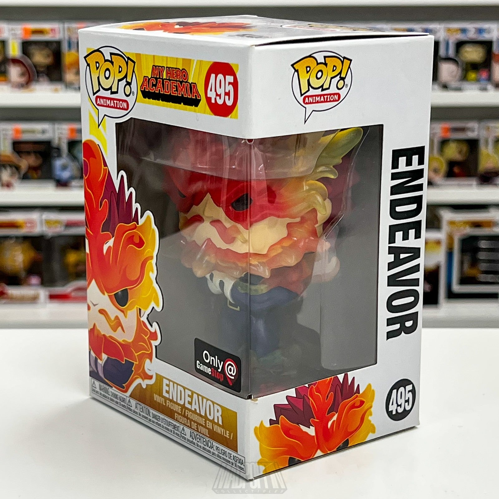 Funko Pop My Hero Academia Endeavor 495 Vinyl Figure GameStop Exclusive New in B