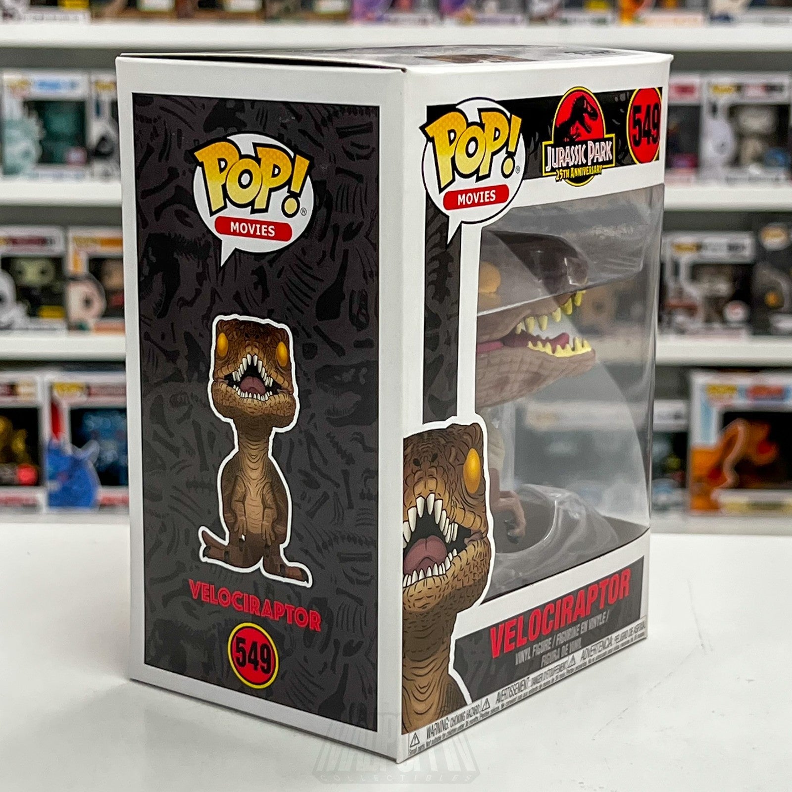 Funko Pop Movies Jurassic Park Velociraptor 549 Dinosaur Universal Vinyl Figure5