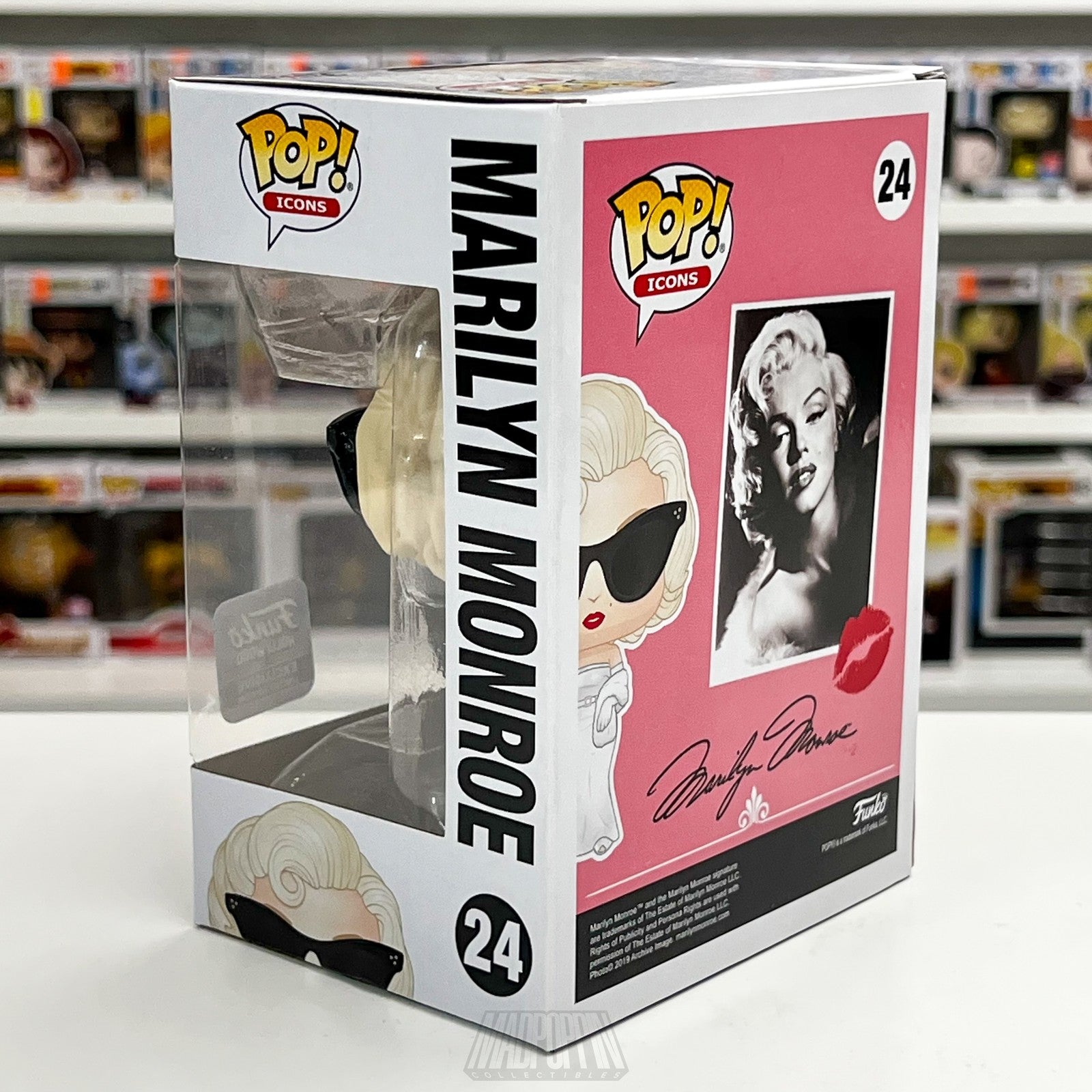 Funko Pop Icons Marilyn Monroe Sunglasses 24 Vinyl Figure Hollywood Exclusive