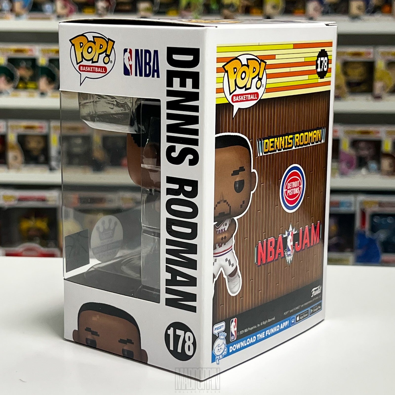 Funko Pop Basketball Detroit Pistons NBA Jam Dennis Rodman 5000pcs Defense 178