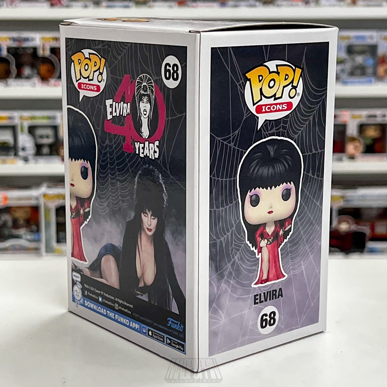 Funko Pop Icons Elvira 40 Years Diamond Collection #68 Limited Edition New