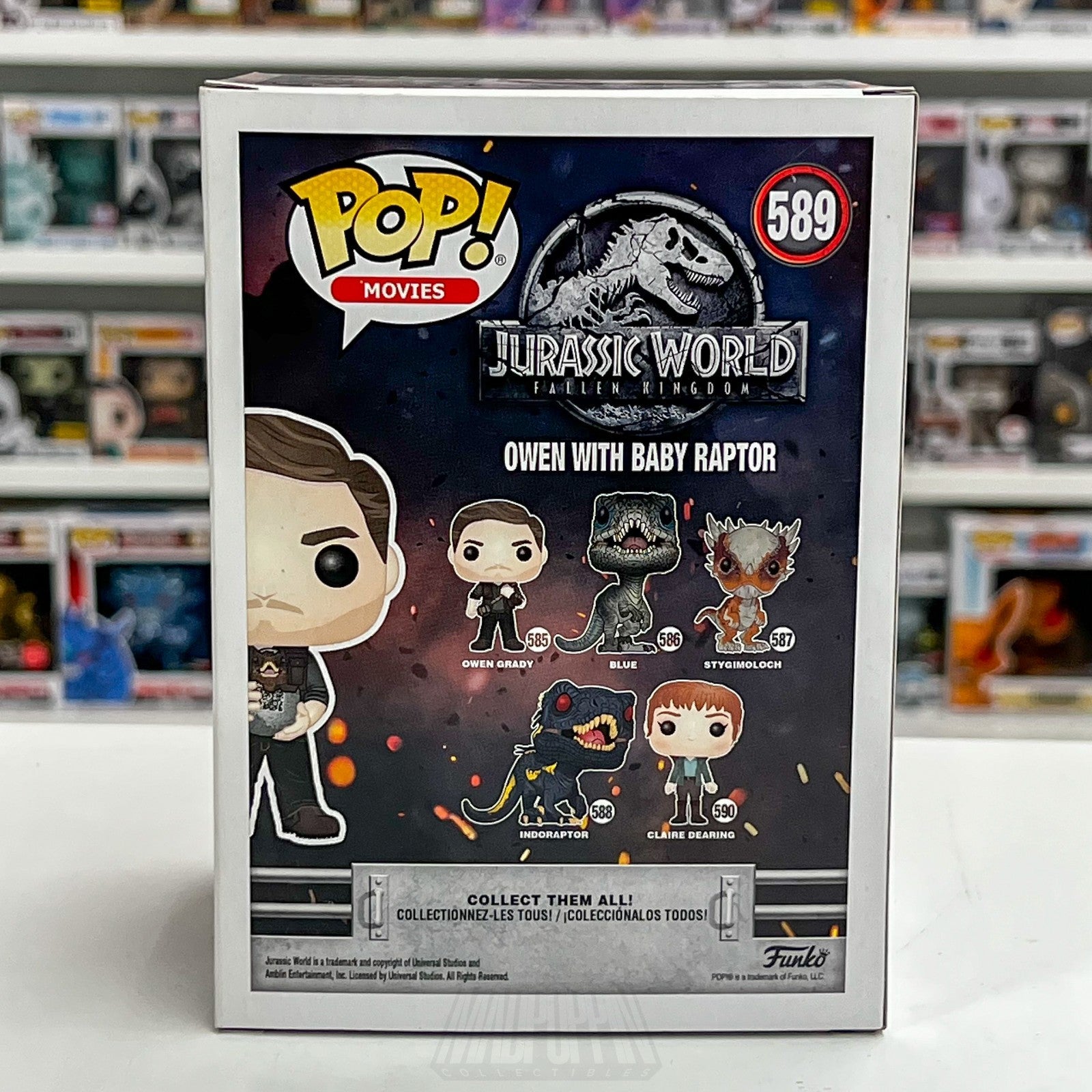 Funko Pop Movies Jurassic World Owen Baby Raptor Target 589 Dinosaur Toy Figure3