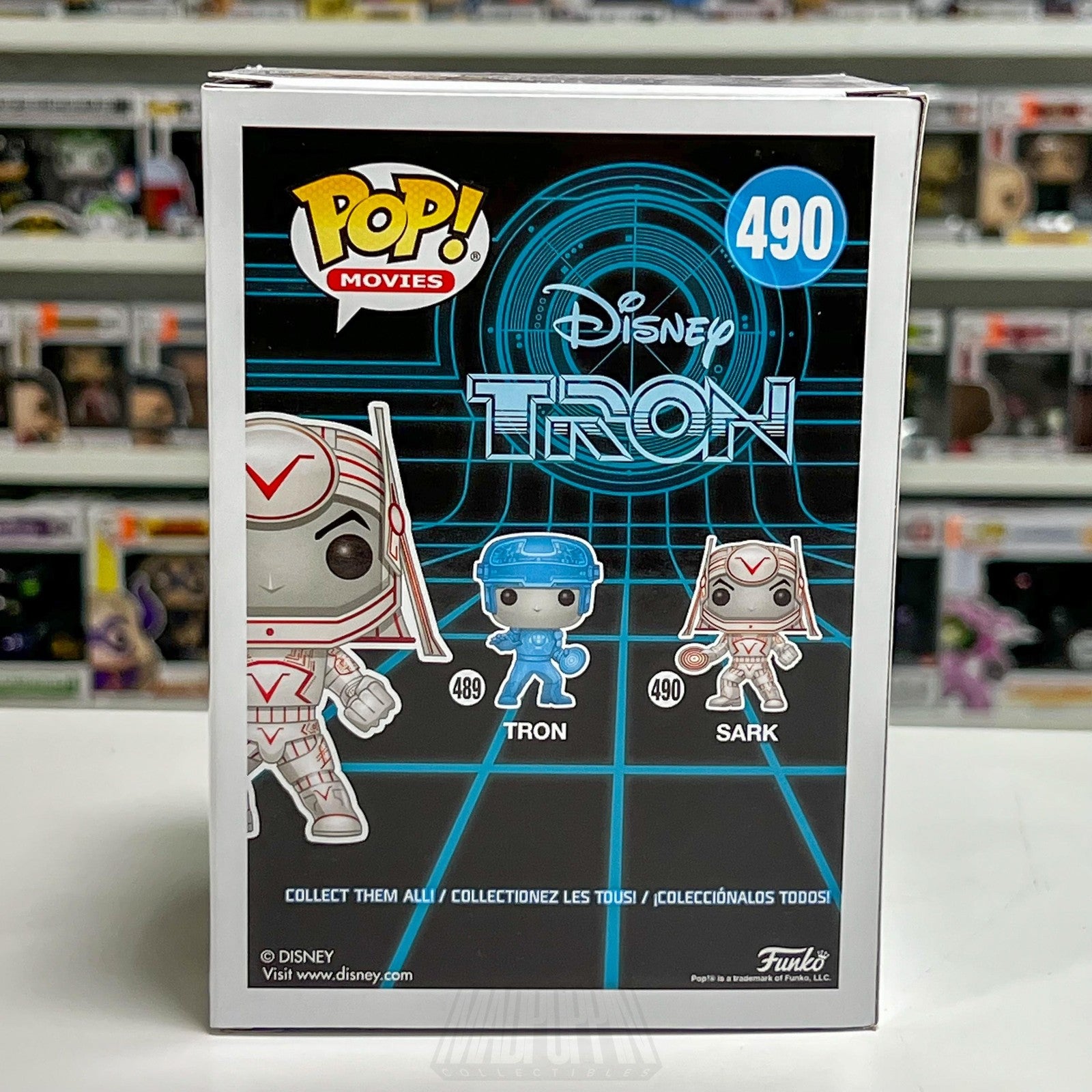Funko Pop Movies Disney Tron Sark #490 Glow in the Dark Vinyl Figure Toy SciFi