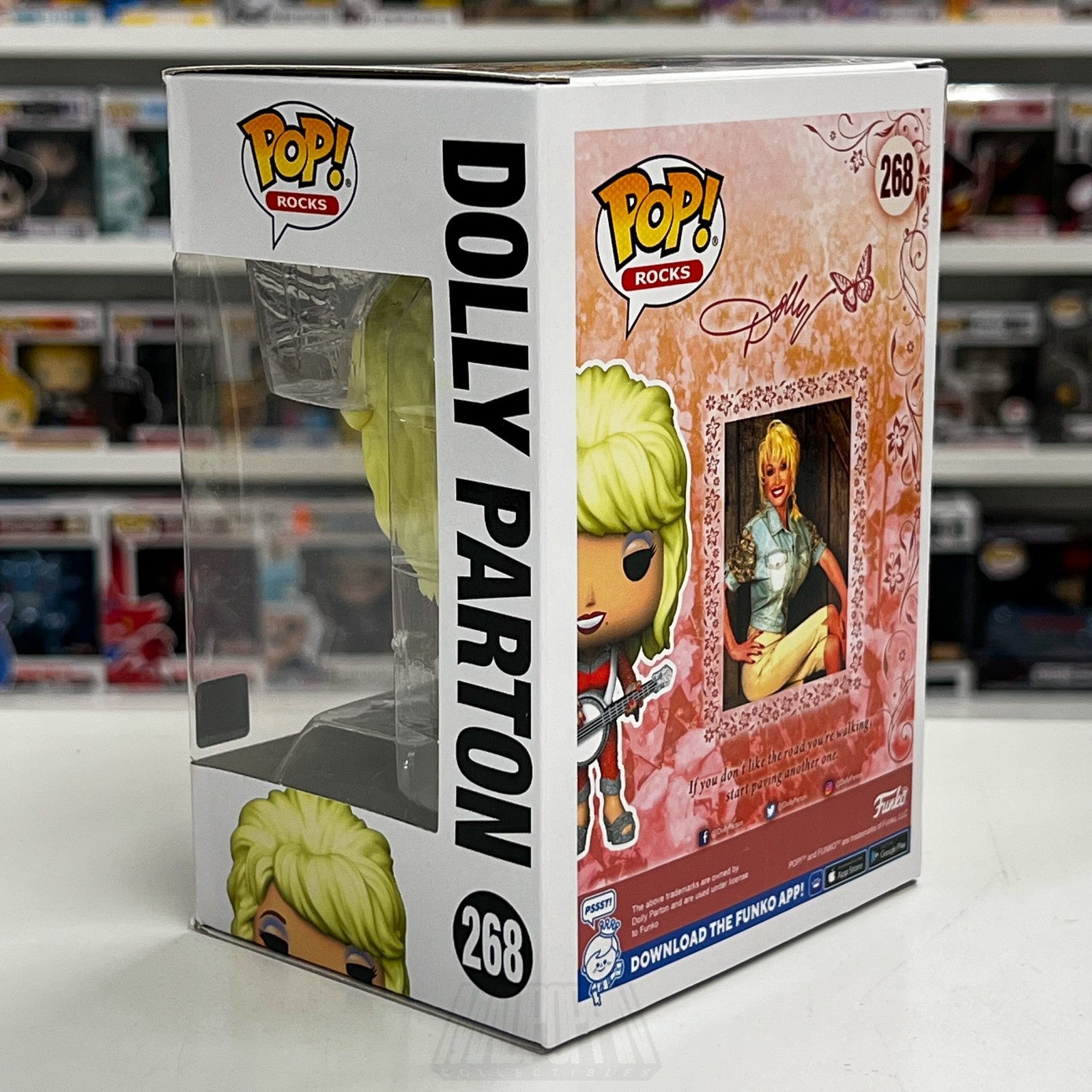 Funko Pop Rocks Dolly Parton Banjo 268 American Queen Country Singer Toy Figure2