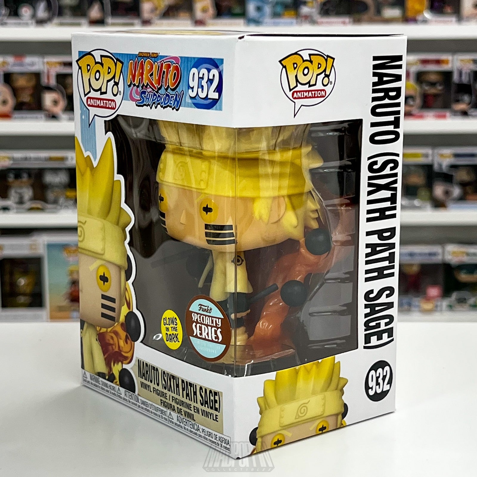 Funko Pop Naruto Shippuden 932 Sixth Path Sage Glow in Dark Specialty Series