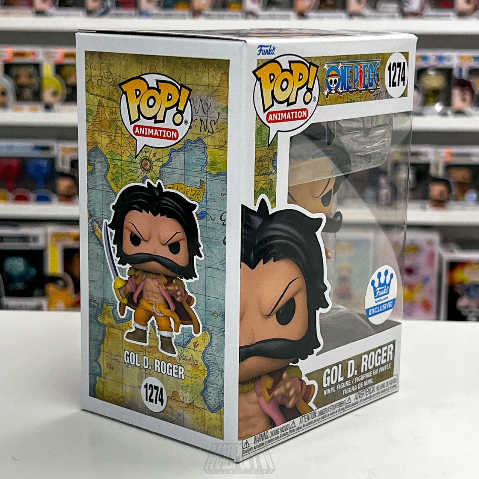 Funko Pop Animation One Piece Gol D. Roger #1274 Vinyl Figure Exclusive New Mint