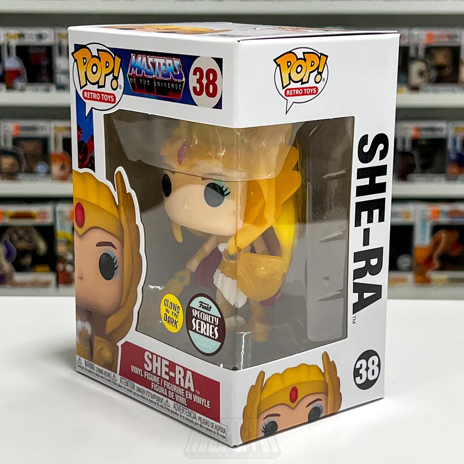 Funko POP Retro Toys Masters of the Universe She-Ra 38 Glow Specialty Series Toy