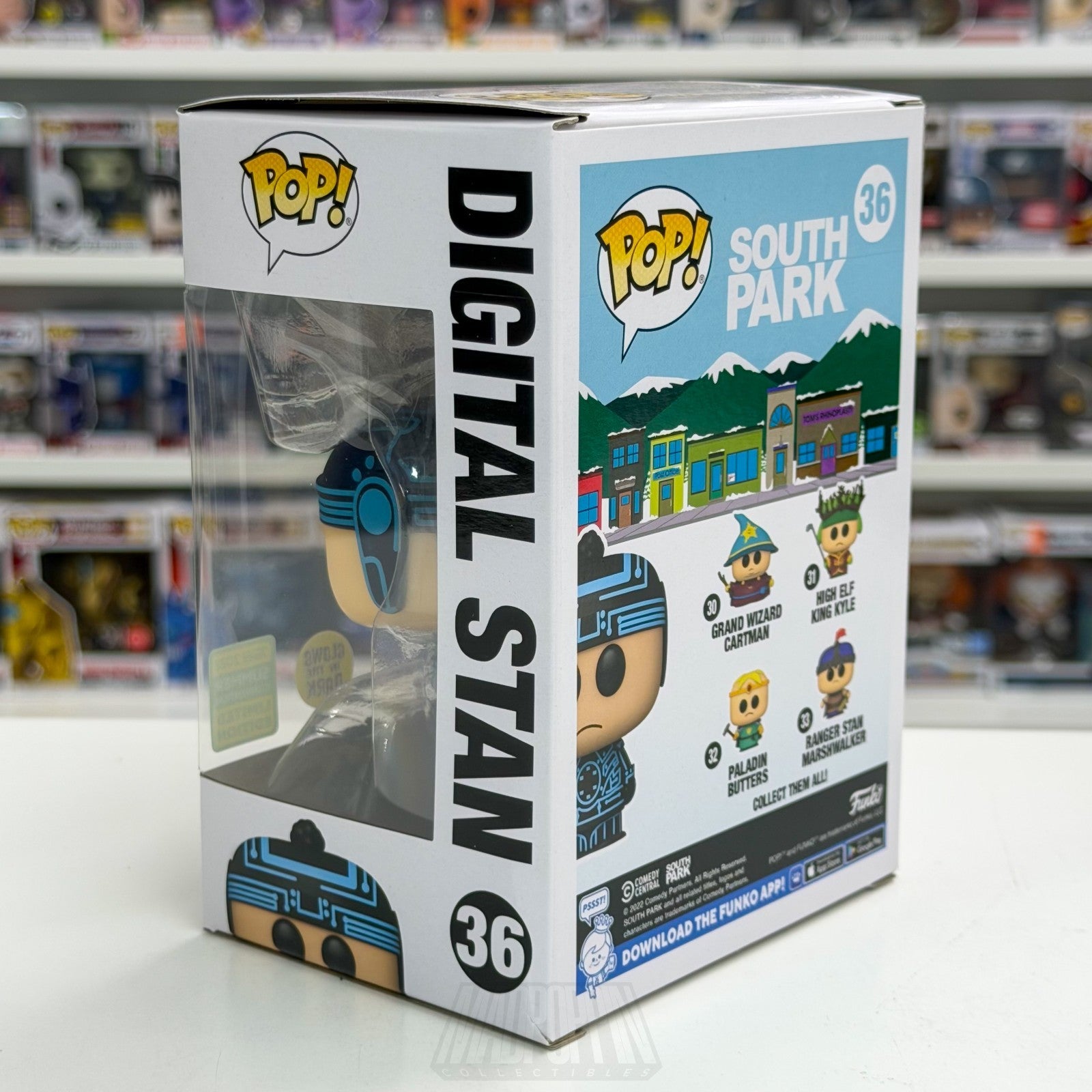 Funko Pop Animation South Park Digital Stan Marsh Glow SDCC 36 Tron Vinyl Figure3