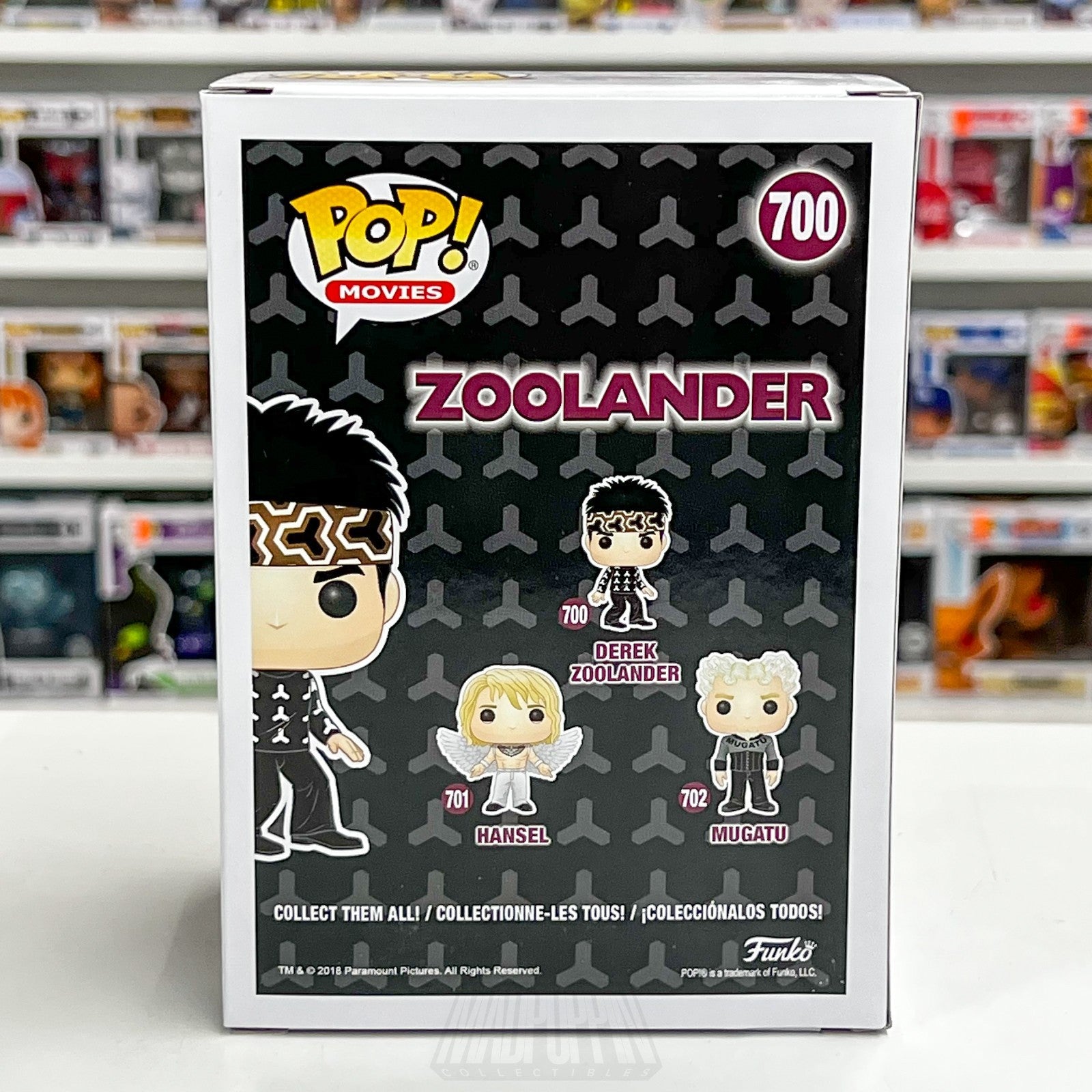 Funko Pop Movies Derek Zoolander 700 American Comedy Ben Stiller Vinyl Figure3
