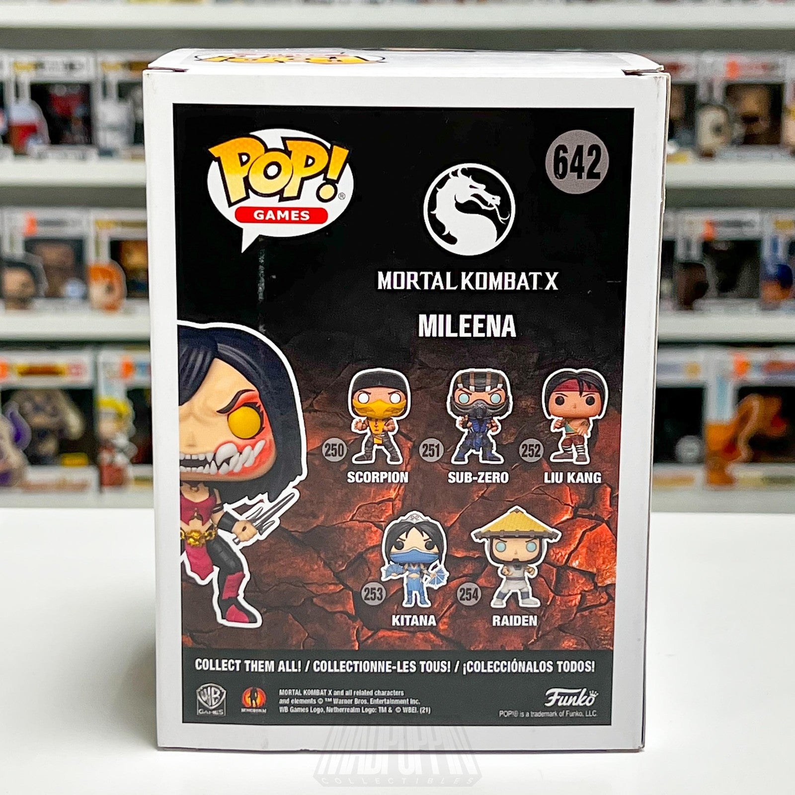 Funko Pop Video Games Mortal Kombat X Mileena 642 Vinyl Figure Funko Club Toy