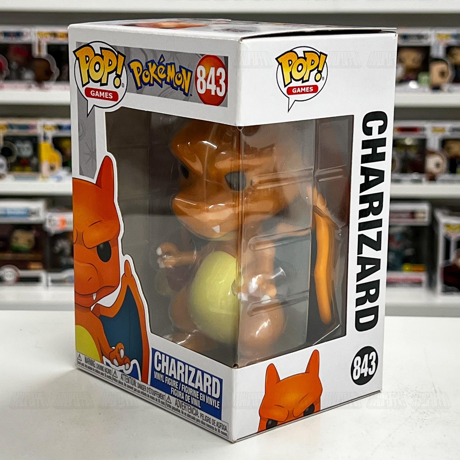 Funko Pop Video Games Pokemon Charizard 843 Vinyl Figure TCG 2021 Collectible