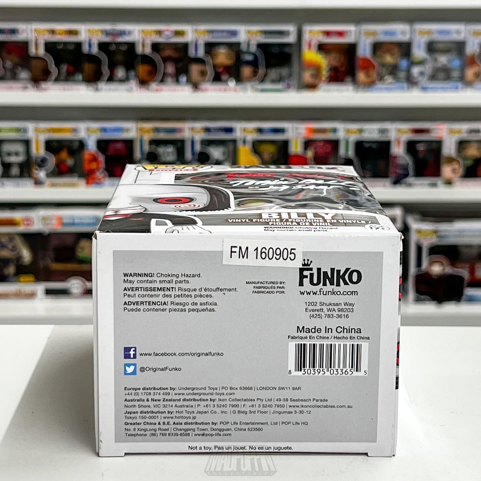 Funko Pop Movies Saw Billy Signed Tobin Bell 52 JSA Authentic Vaulted Horror MIB