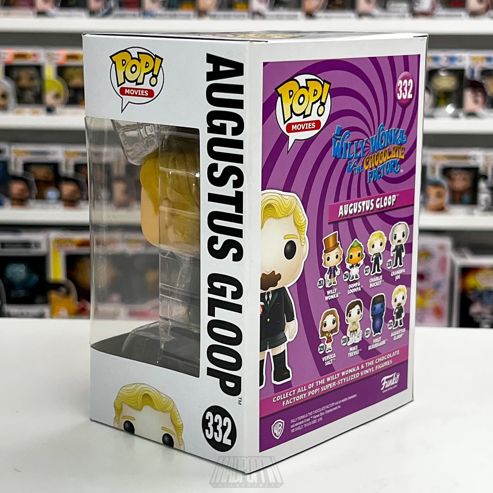 Funko Pop Augustus Gloop 332 Willy Wonka Chocolate Factory Movie Vinyl Figure