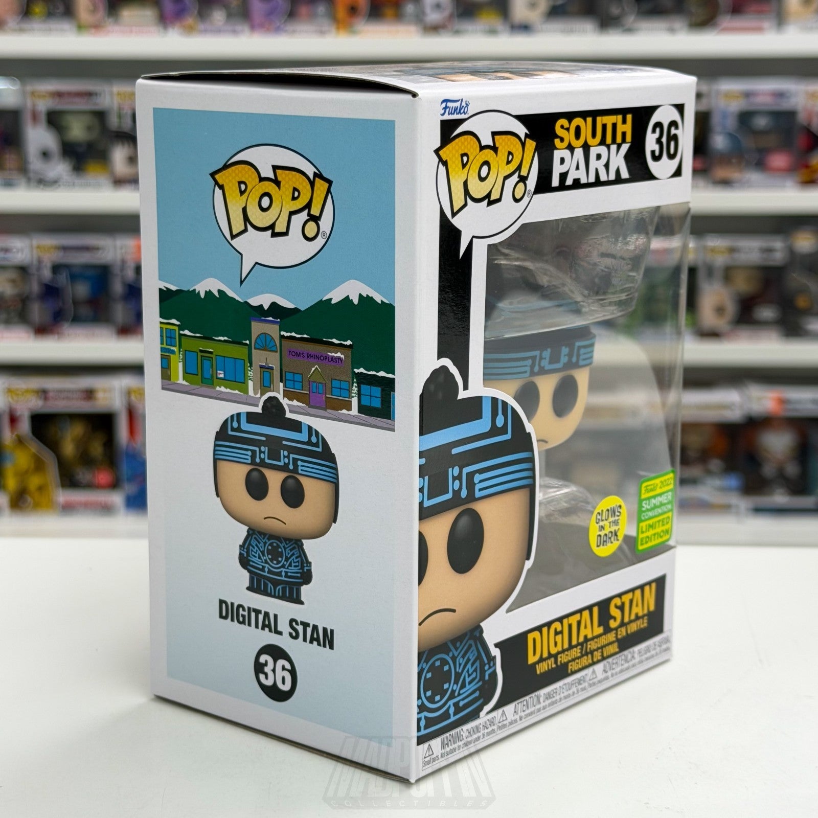 Funko Pop Animation South Park Digital Stan Marsh Glow SDCC 36 Tron Vinyl Figure6