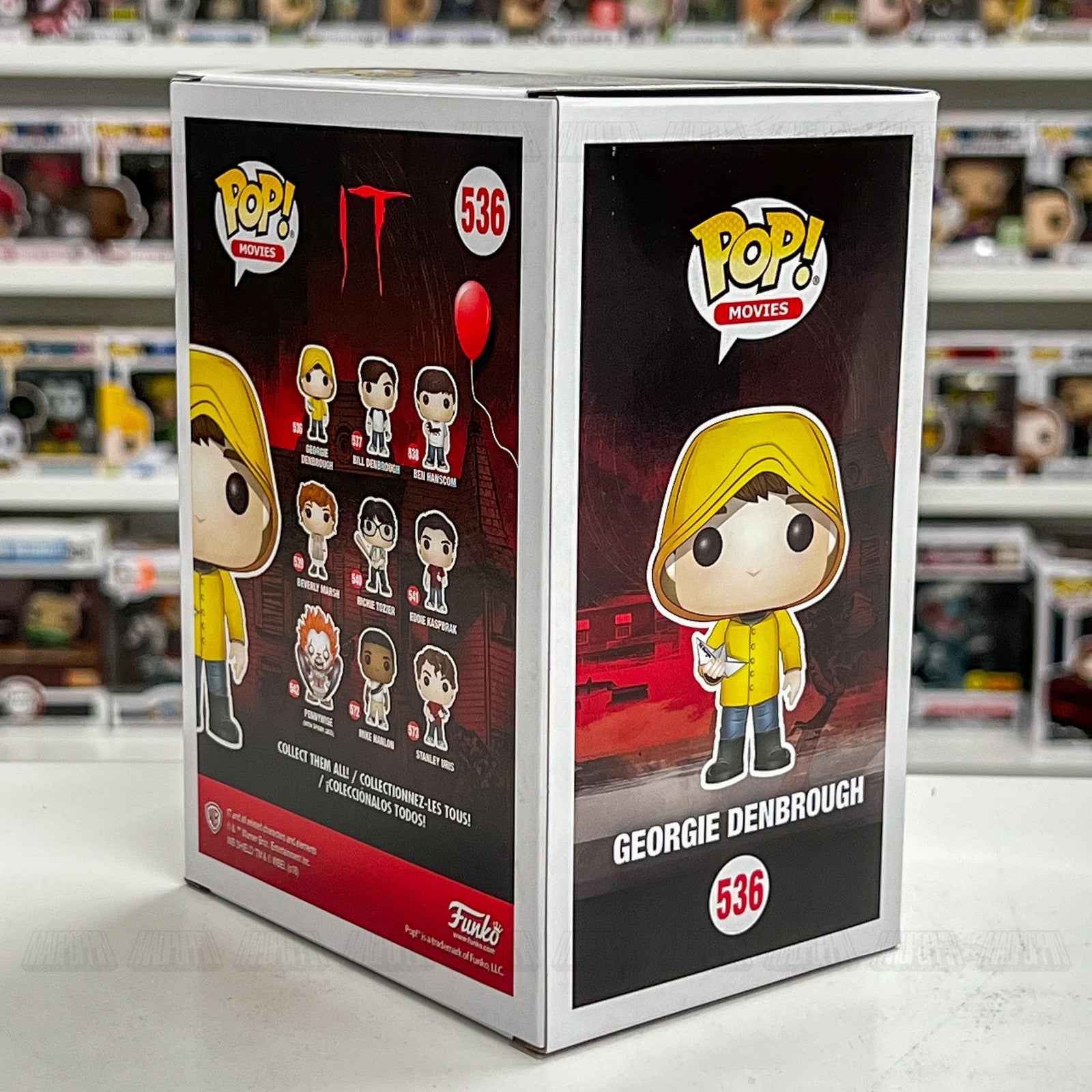 Funko Pop Movies IT Georgie Denbrough Vinyl Figure 536 Collectible Horror New