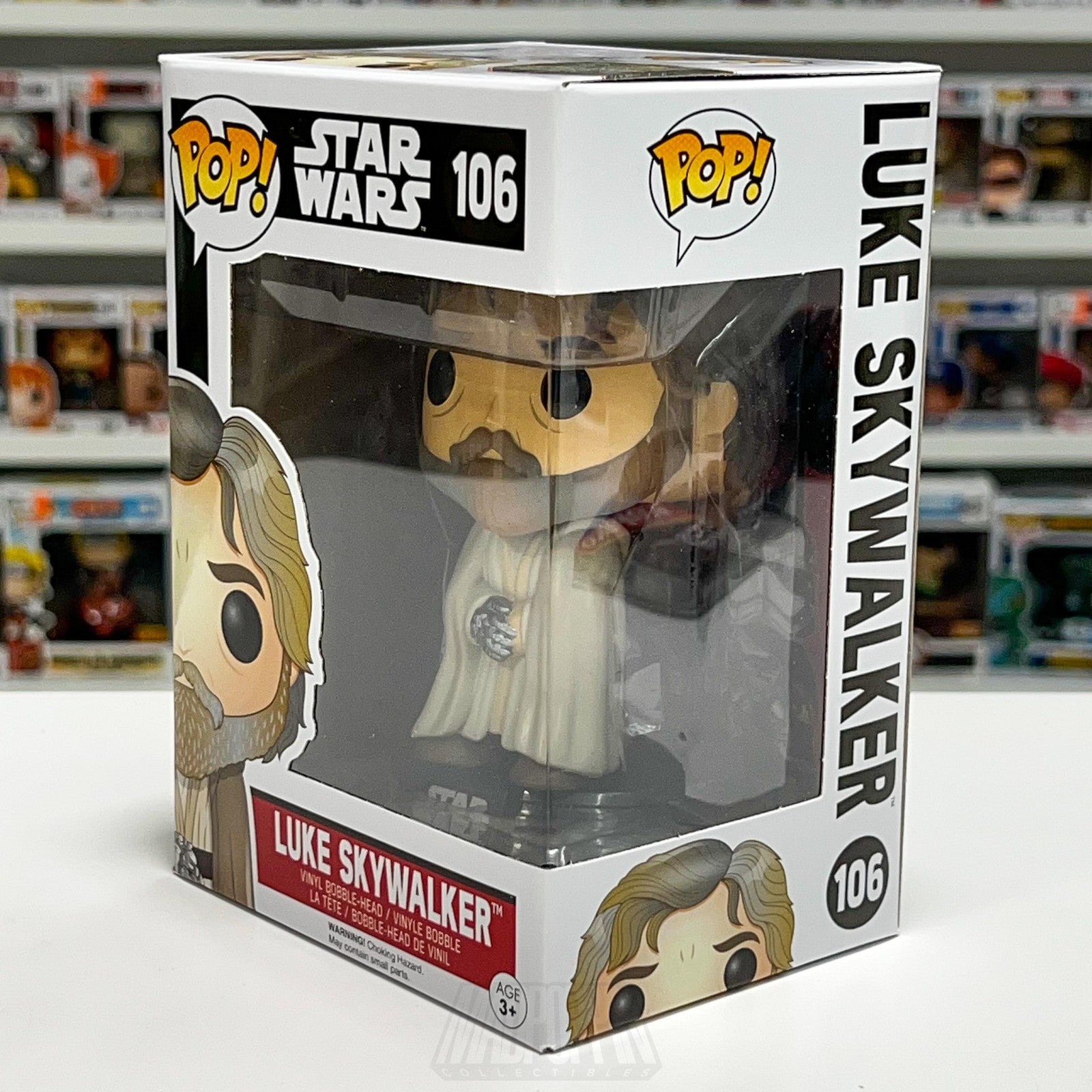 Funko Pop Star Wars Luke Skywalker Beard 106 Jedi Vinyl Bobble-Head Figure Toy